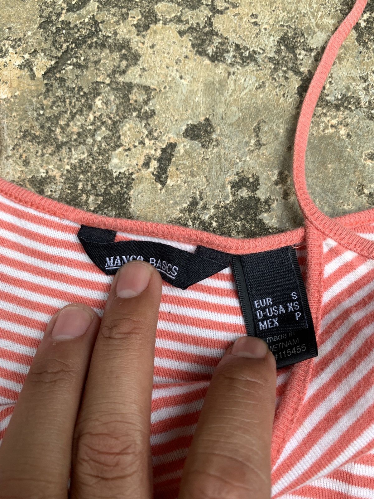 Mango y2k Mango MNG Pink Stripes Low Cotton Tank Top Size S / US 4 / IT 40 - 7 Thumbnail