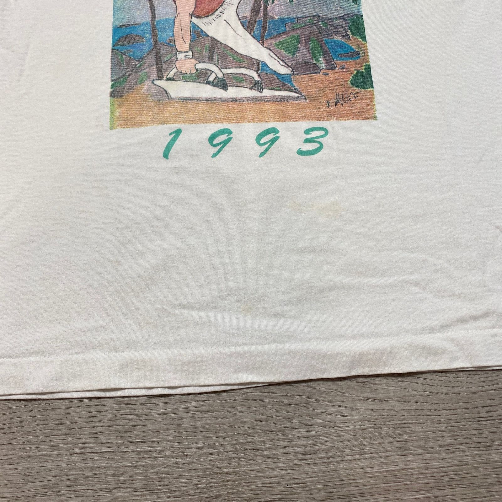 Fruit Of The Loom × Vintage VTG 90s California State Championship Gymnastics Shirt Large Size US L / EU 52-54 / 3 - 10 Thumbnail