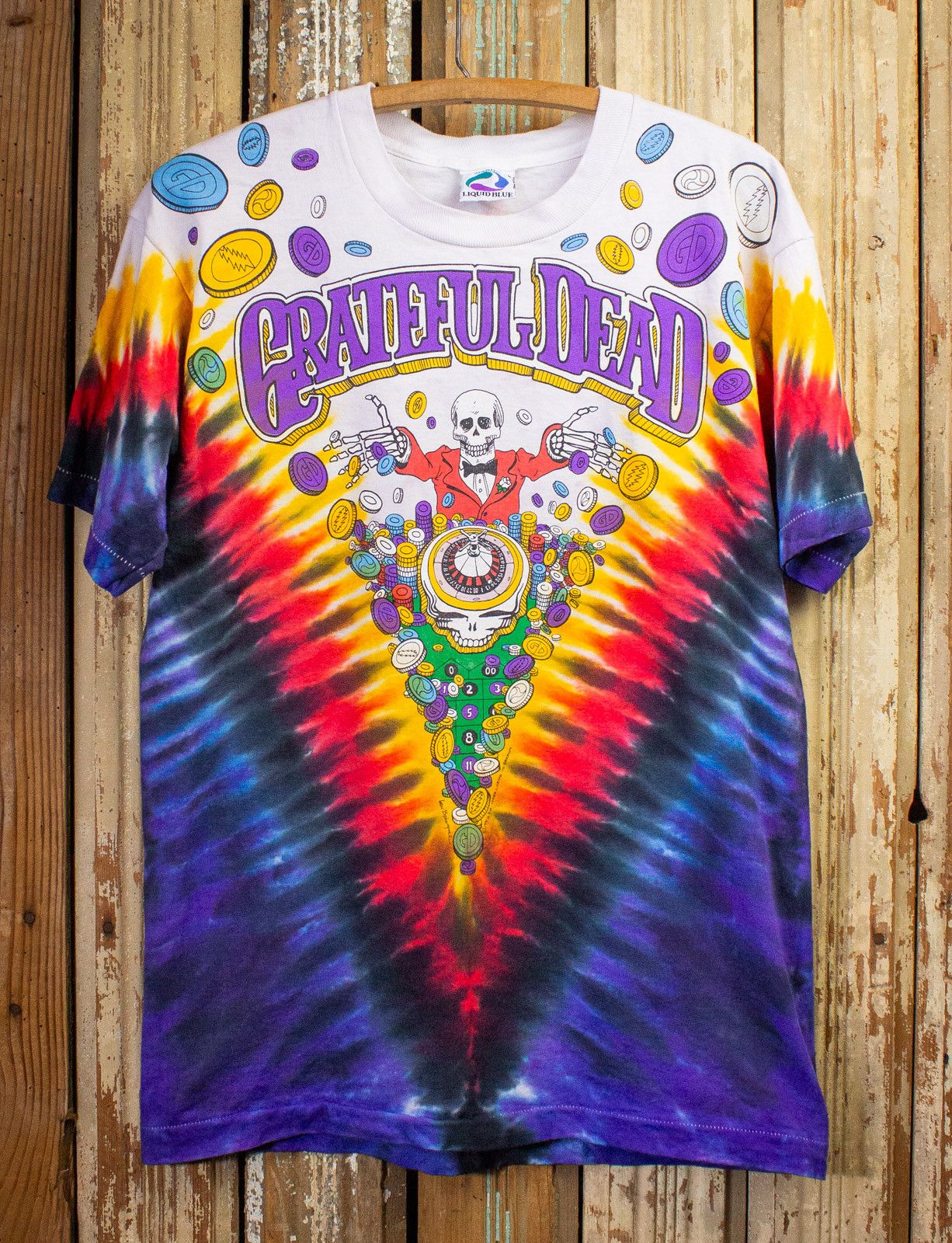 image of Band Tees x Vintage Grateful Dead Las Vegas Concert T Shirt 1992 in Tie Dye, Men's (Size Large)