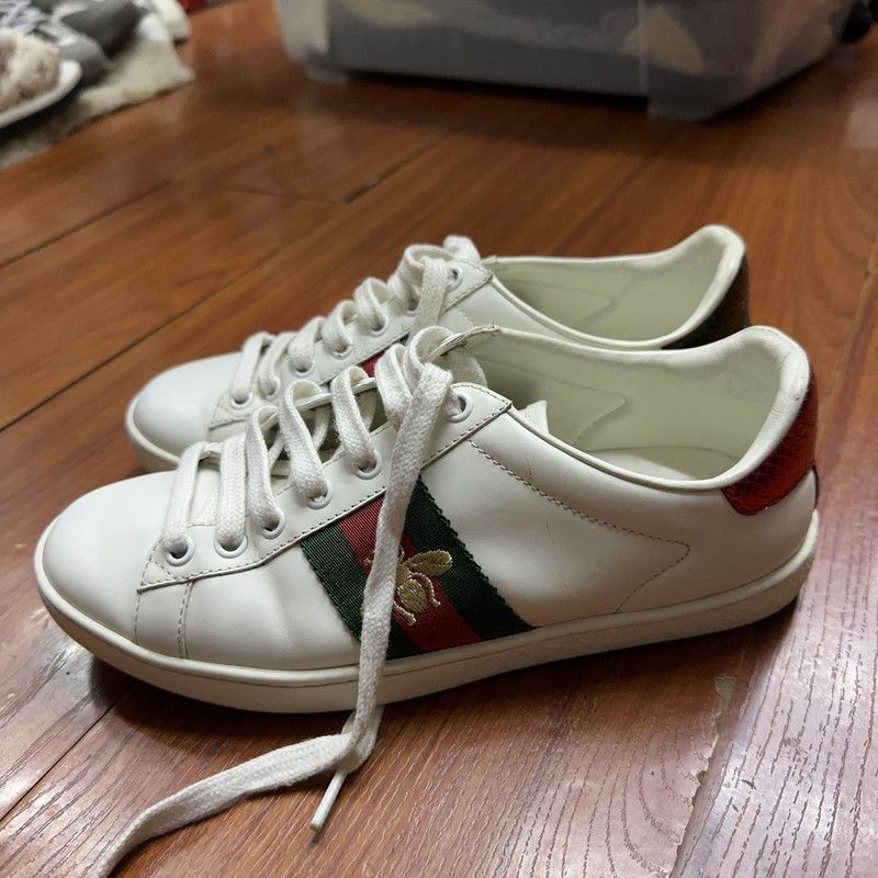 Other Gucci ACE Leather Embroidered Fashion Sneakers - Size US 5 / IT 35 - 1 Thumbnail