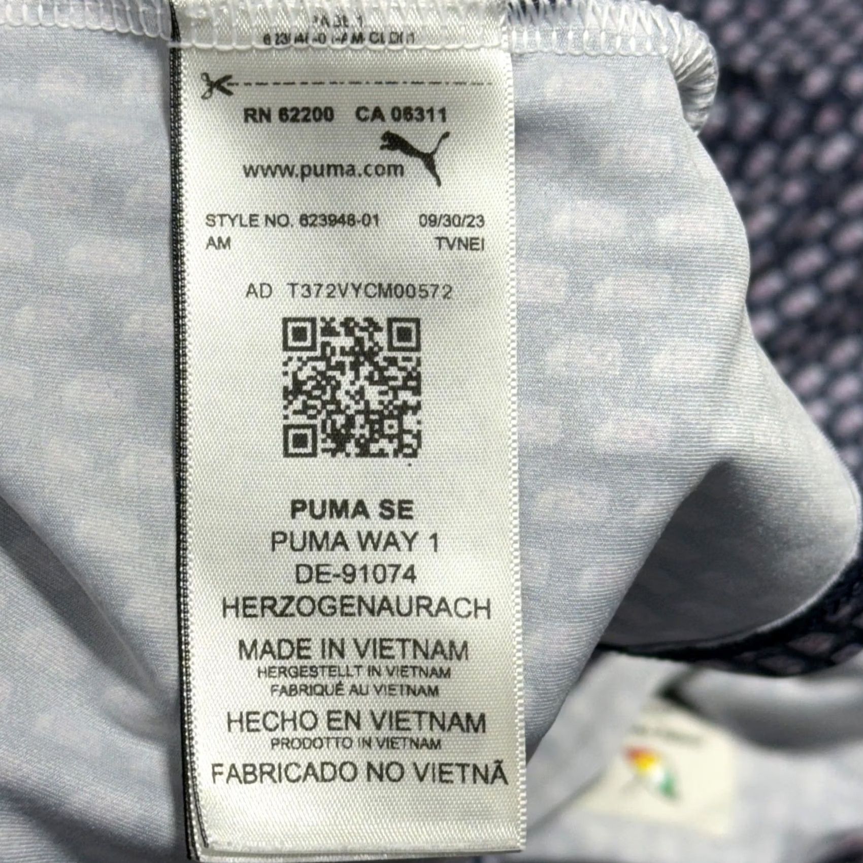 Puma PUMA Polo Shirt Mens XL Golf Lemonade Iced Tea Graphic Print Arnold Palmer Tea Polo Shirt Mens XL Blue Size US XL / EU 56 / 4 - 7 Thumbnail