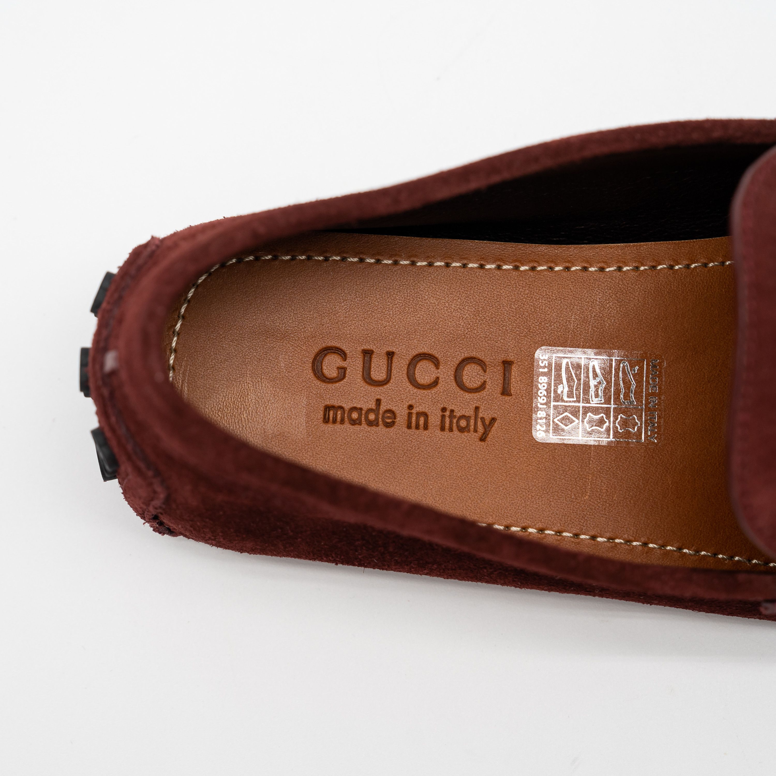 Gucci 7G 7.5 US Gucci Burgundy Red Suede Loafers Driver Horsebit Size US 7.5 / EU 40-41 - 9 Thumbnail