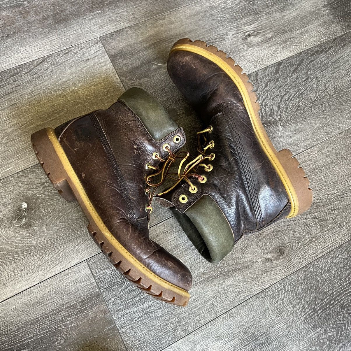 Timberland Vintage 1990s Timberland Espresso Dark Brown Leather Boots Size US 11 / EU 44 - 1 Thumbnail