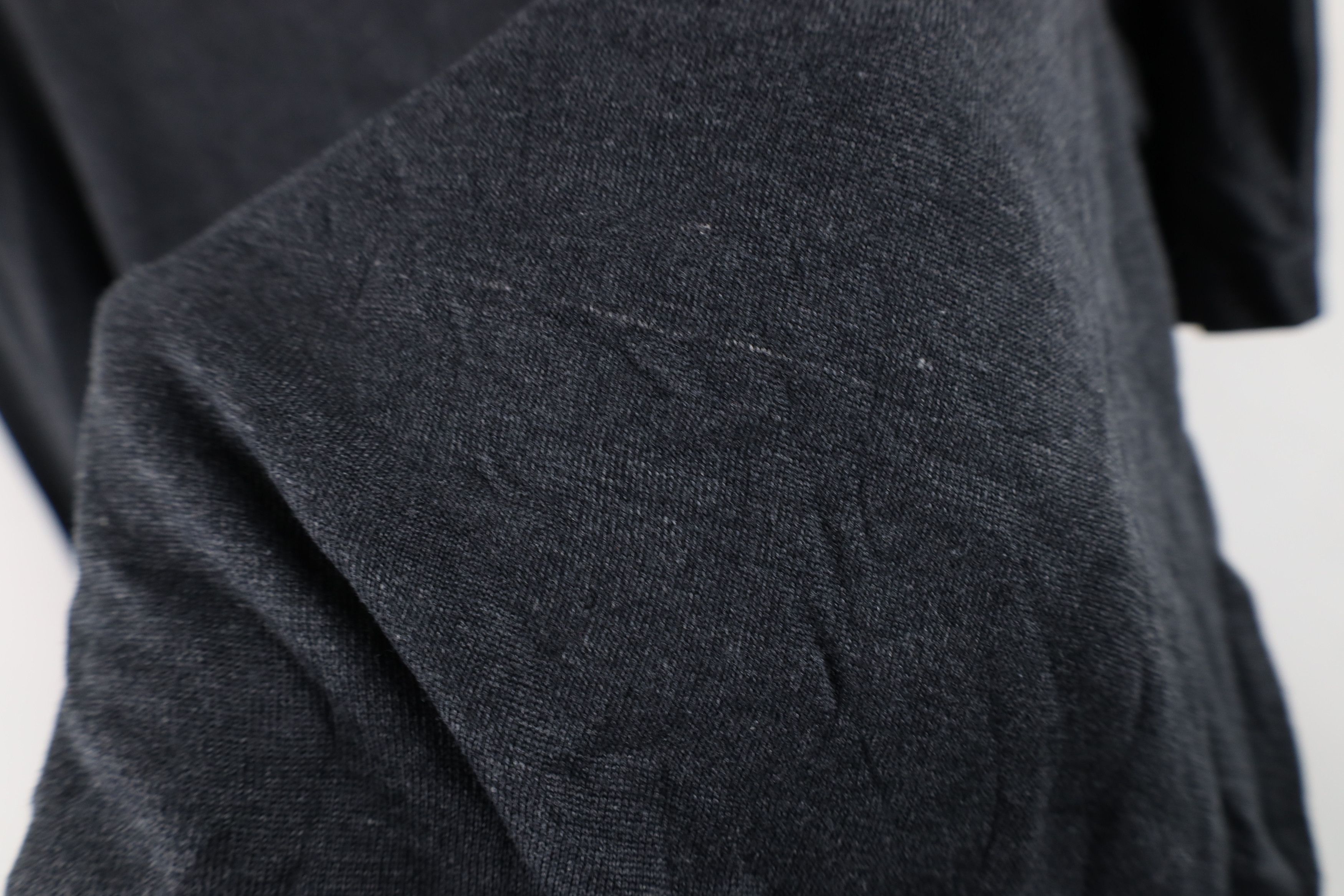 Vintage Vintage 90s Streetwear Blank Boxy Fit Silk Knit T-Shirt Gray Size L / US 10 / IT 46 - 6 Thumbnail