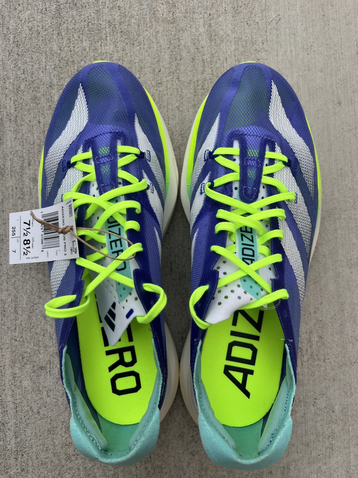Adidas Adidas Adizero Adios Pro 3 Cobalt Blue (ID3635) Men’s 7.5 Size US 7.5 / EU 40-41 - 2 Thumbnail