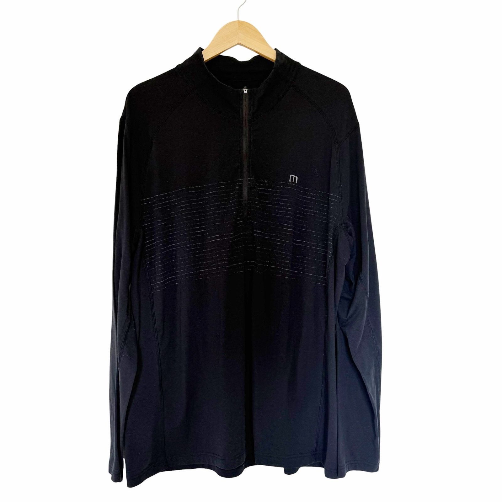 TravisMathew Travis Mathew Black Quarter Zip Long Sleeve Shirt Sz 2XL Size US XXL / EU 58 / 5 - 2 Thumbnail