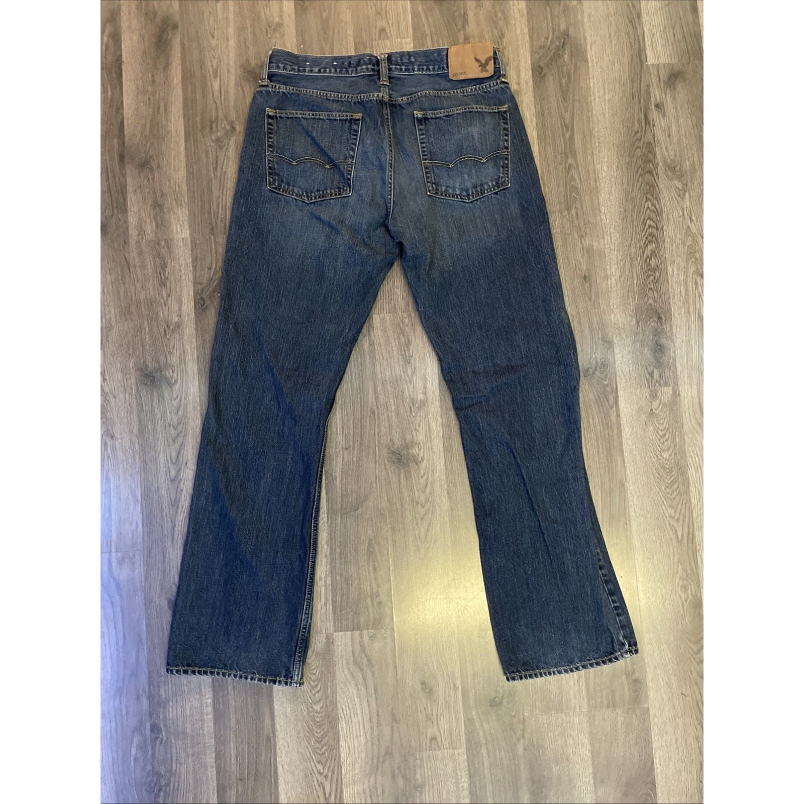 American Eagle Outfitters American Eagle Men's Jeans Size 33x34 Classic Boot Cut Dark Size US 33 - 10 Thumbnail