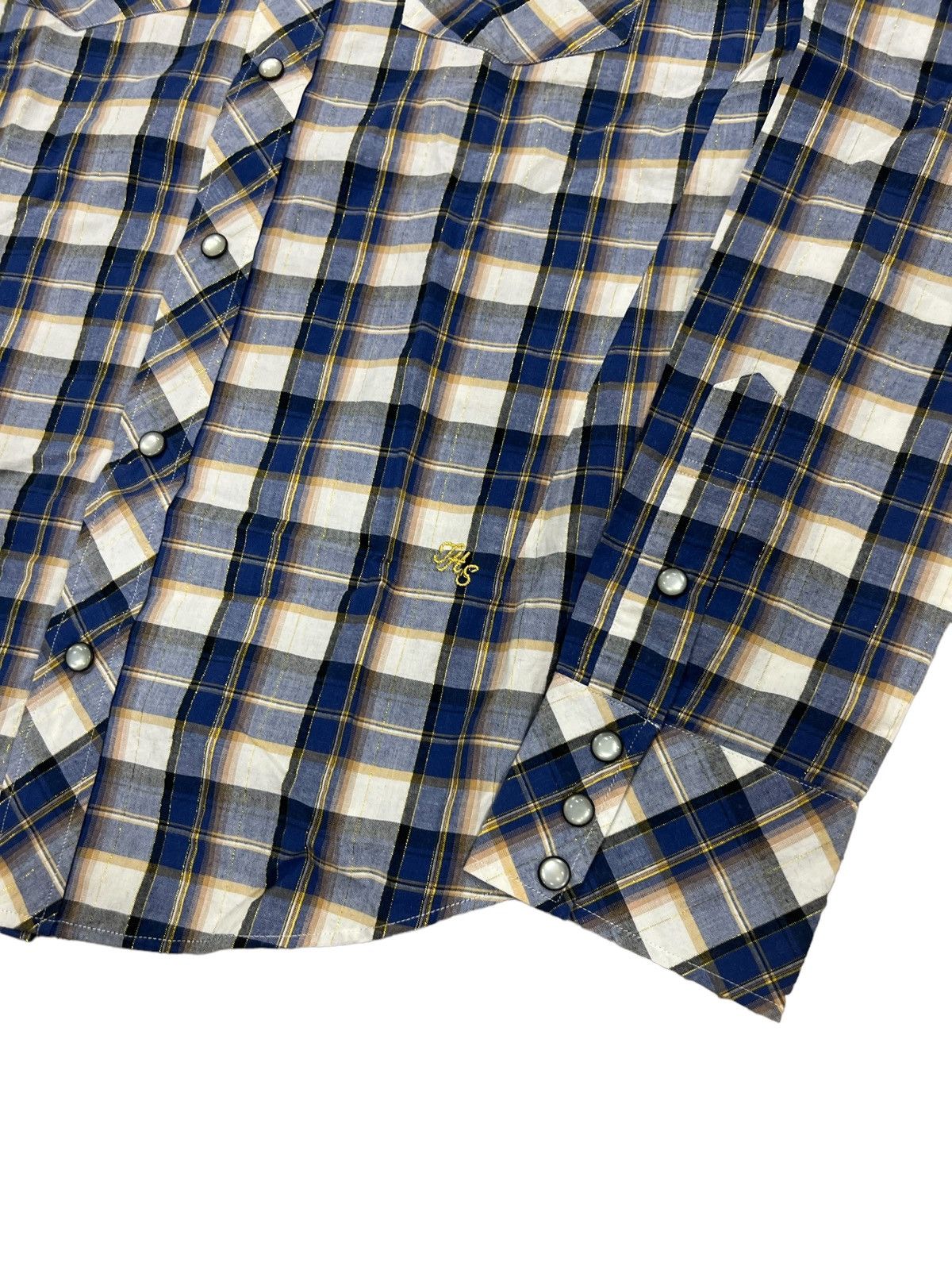 Number (N)ine OG Number Nine Beautiful Shadow Plaid B/D Western Shirt Size US M / EU 48-50 / 2 - 4 Thumbnail