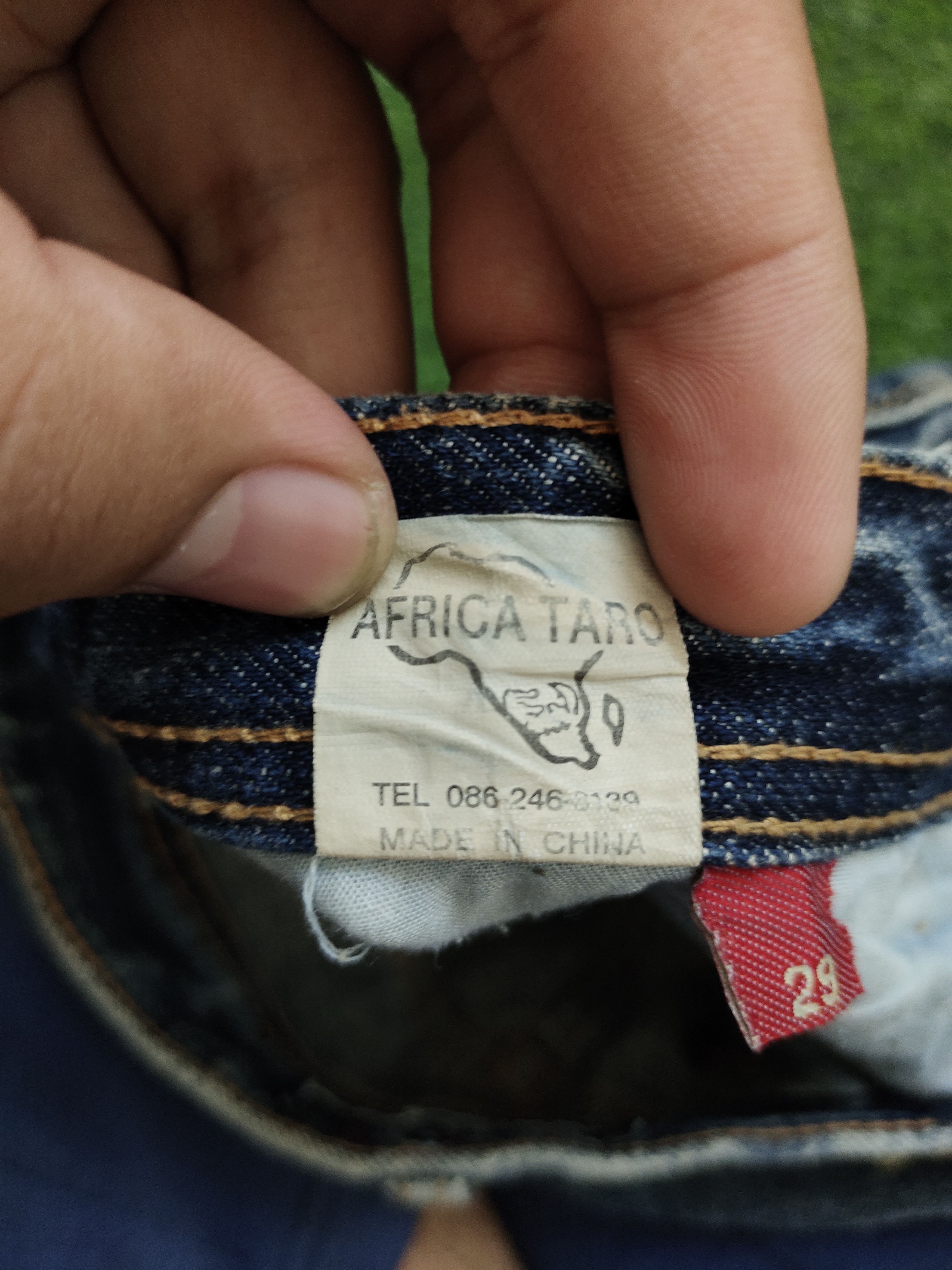 If Six Was Nine Flare Jeans Aft Japan Distress Faded Boot Cut Y2k Mudmax Size US 29 - 22 Thumbnail