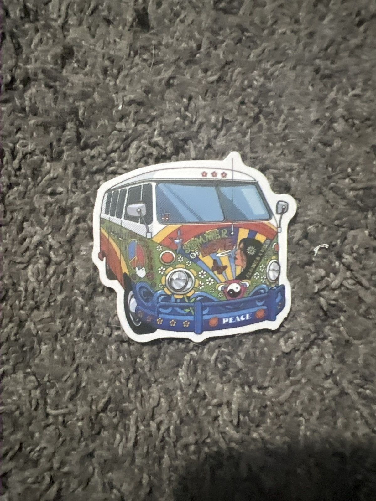 Hypebeast Volkswagen Type 2 Hippie Van Summer Of Love Sticker Size ONE SIZE - 1 Thumbnail