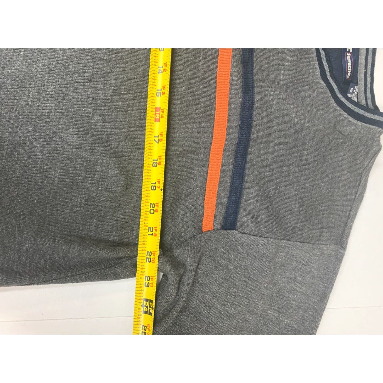 Vintage Ferruche Mens Sweater XL Gray Crewneck Pullover Knit Cashmere Cotton Chunky-Knit Logo 1/4 Zip Vintage No? Size US XL / EU 56 / 4 - 6 Thumbnail