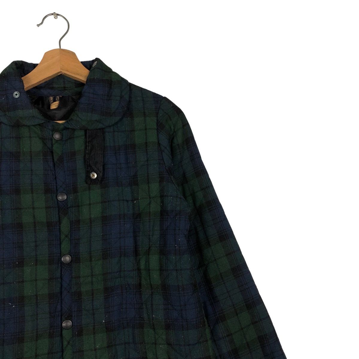 Japanese Brand 🔥Quilted Jacket Button Lavenham Made in England Rare Size US M / EU 48-50 / 2 - 5 Thumbnail