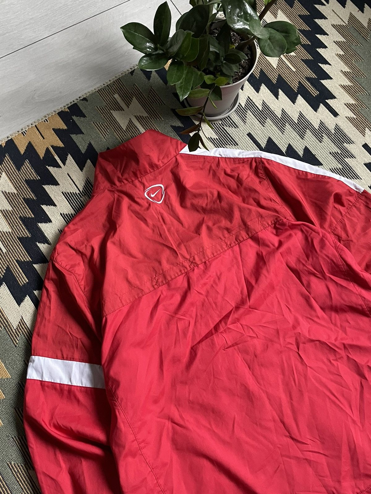 Nike × Vintage Nike Nylon Swoosh Track Jacket Size US XL / EU 56 / 4 - 7 Thumbnail