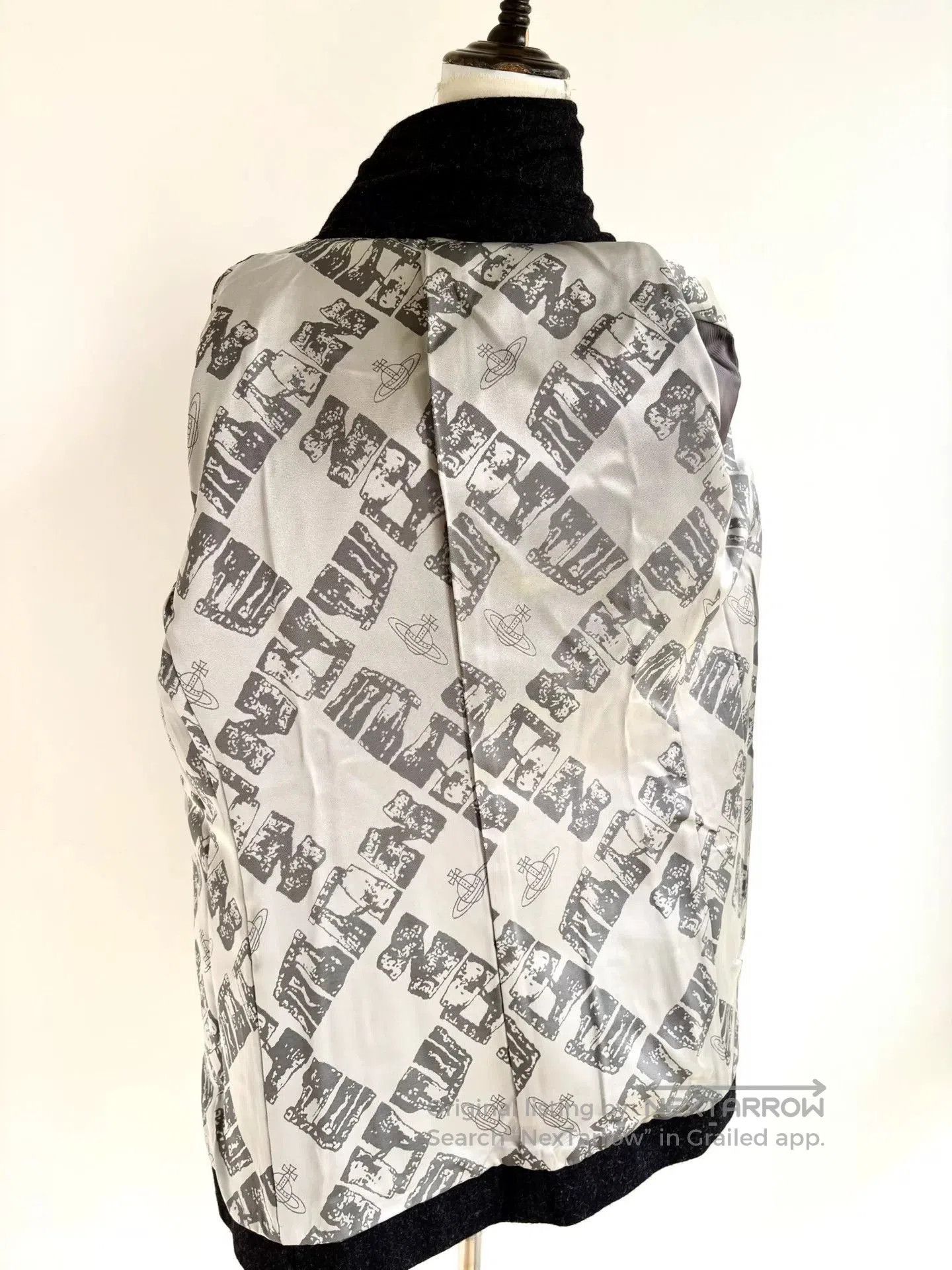 Vivienne Westwood vivienne westwood black gray leather coat. Size L / US 10 / IT 46 - 8 Thumbnail