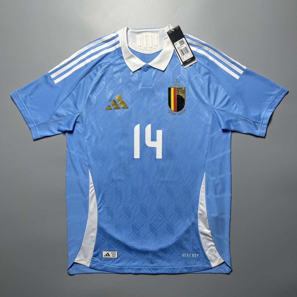 Adidas × Vintage BELGIUM ADIDAS 2024 EURO FOOTBALL AWAY JERSEY #14 LUKEBAKIO Size US M / EU 48-50 / 2 - 2 Thumbnail