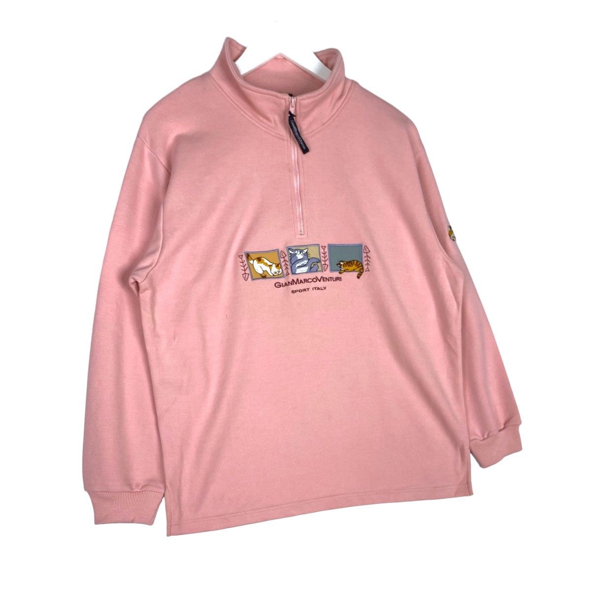 Vintage Vintage Gianmarconventuri Embroidered Quater Zip Turtleneck Size M / US 6-8 / IT 42-44 - 3 Thumbnail