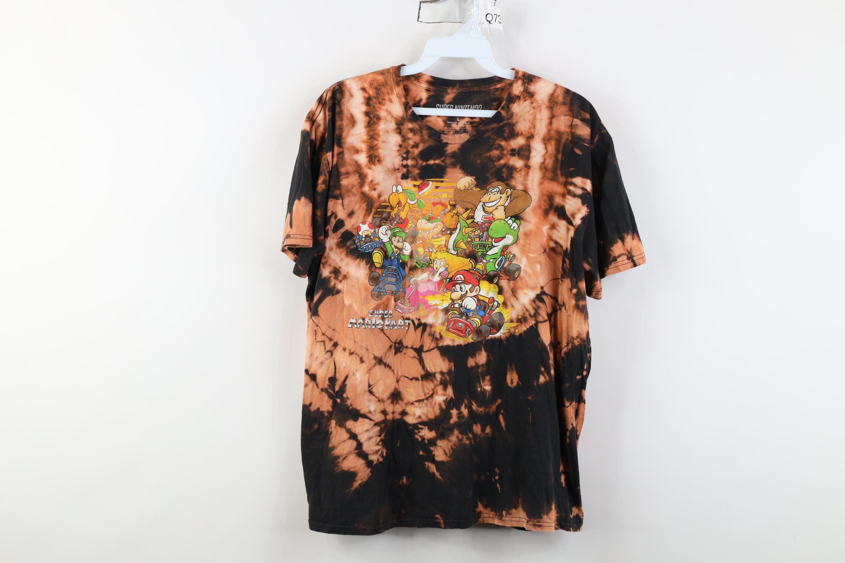Nintendo Vintage Y2K Super Nintendo Wash Super Mariokart T-Shirt Size L / US 10 / IT 46 - 1 Thumbnail
