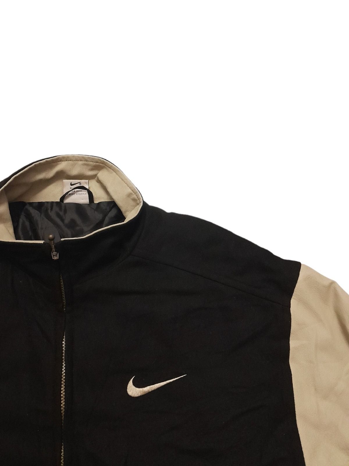 Nike 90s Nike Varsity Leather Hand Jacket (S28) Size US M / EU 48-50 / 2 - 4 Thumbnail