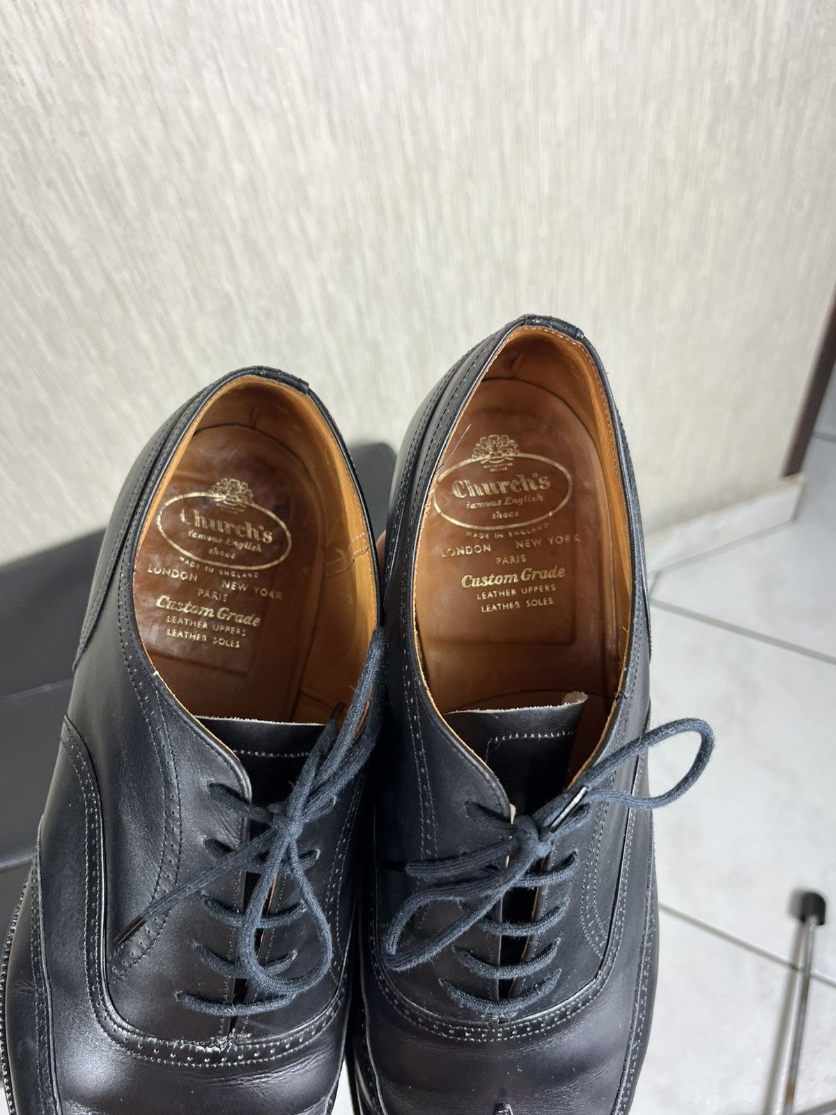 Church's × Vintage Vintage Church’s oxford brogues bordeaux leather shoes Size US 11.5 / EU 44-45 - 20 Thumbnail
