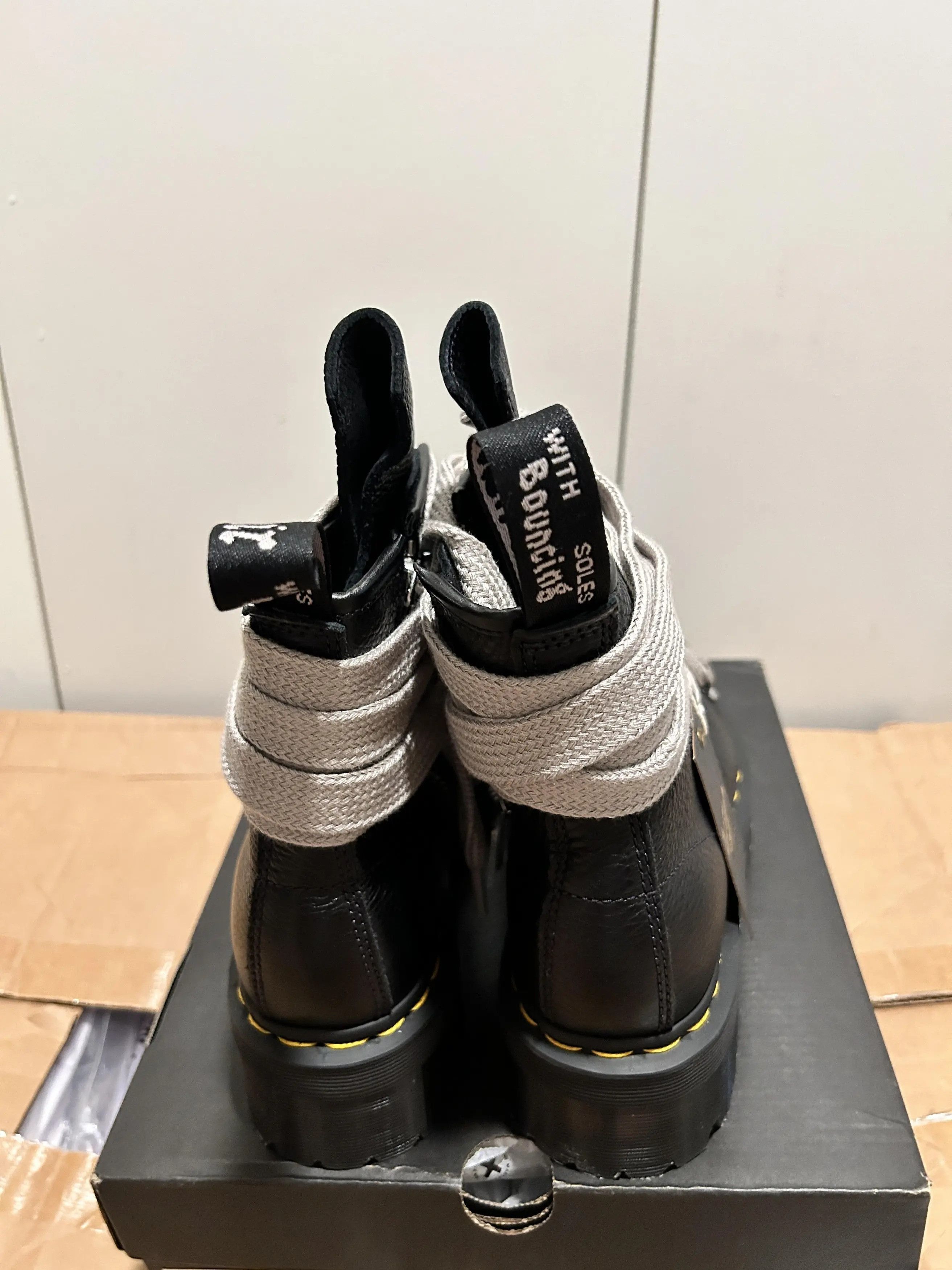 Dr. Martens × Rick Owens Jumbo Lace Boots Size US 10.5 / EU 43-44 - 4 Thumbnail