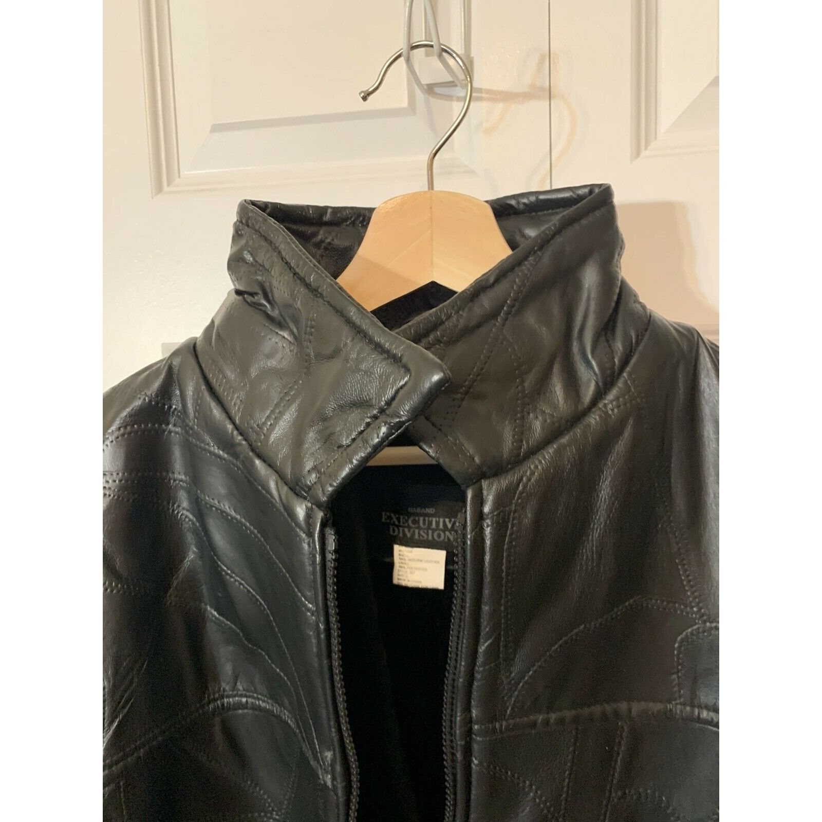 Haband HABAND Executive Division Soft Leather Jacket Coat Black Pat Size US L / EU 52-54 / 3 - 4 Thumbnail