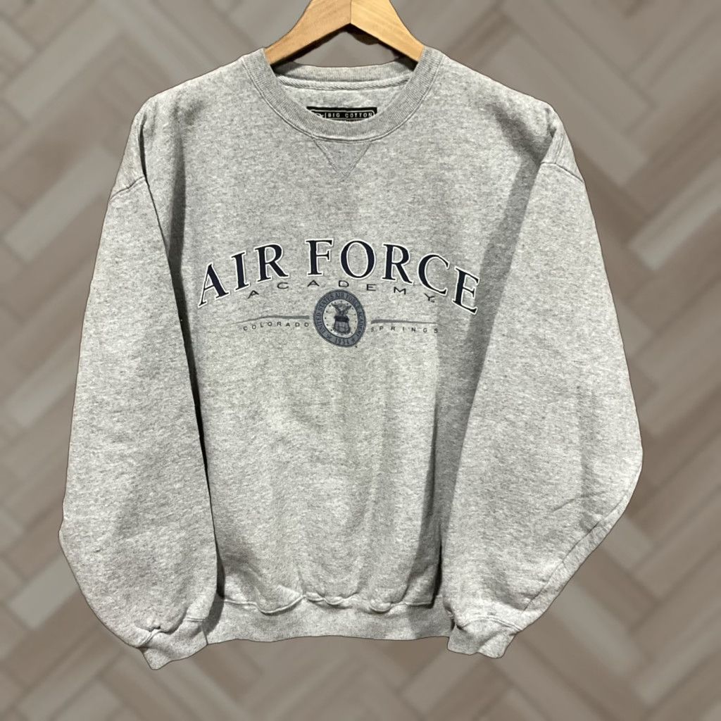 Vintage VINTAGE Air Force Academy Sweatshirt Crewneck Mens Medium Gray Heavyweight Gear For Sports 90s USA Pullover Size US M / EU 48-50 / 2 - 1 Thumbnail
