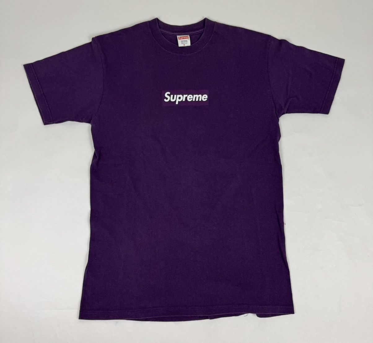 Supreme Supreme Purple Box Logo Tee 2001 Size US M / EU 48-50 / 2 - 2 Thumbnail