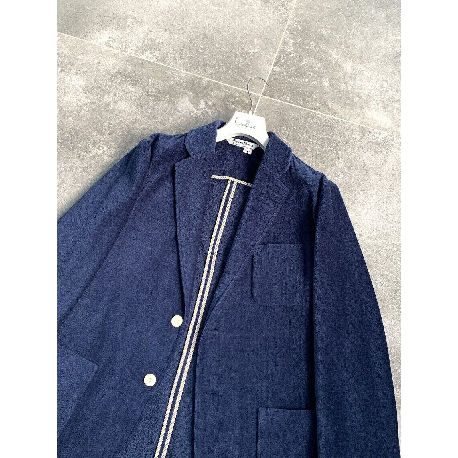 Japanese Brand × Rowing Blazers Mens ROWING BLAZERS Terrycloth Sport Blazer Jacket EU52 UK42 Size 52R - 5 Thumbnail