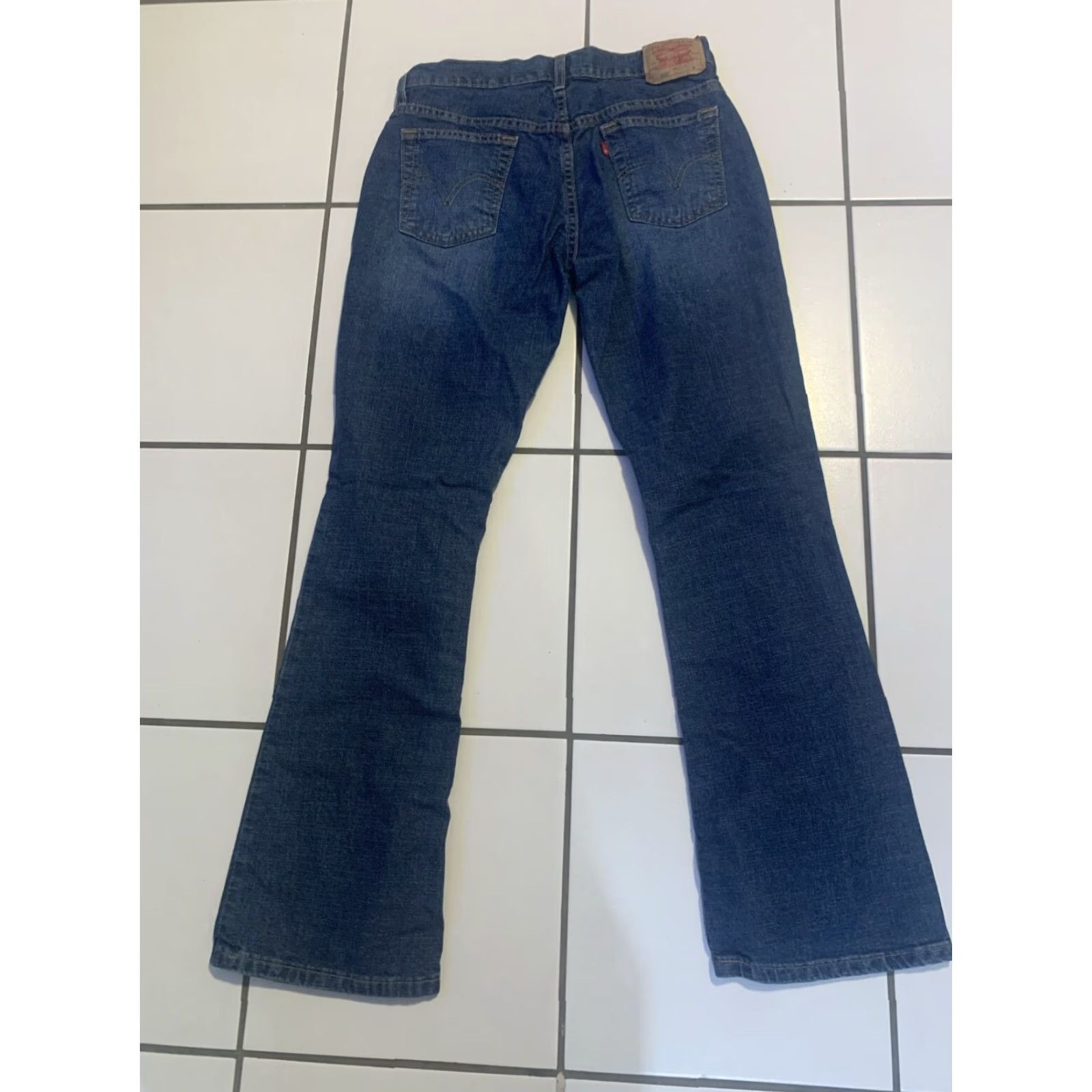 Mismo VINTAGE Levi's Women's Boot Cut Jeans Blue 30 Low Rise USA Style Size 30" / US 8 / IT 44 - 2 Thumbnail