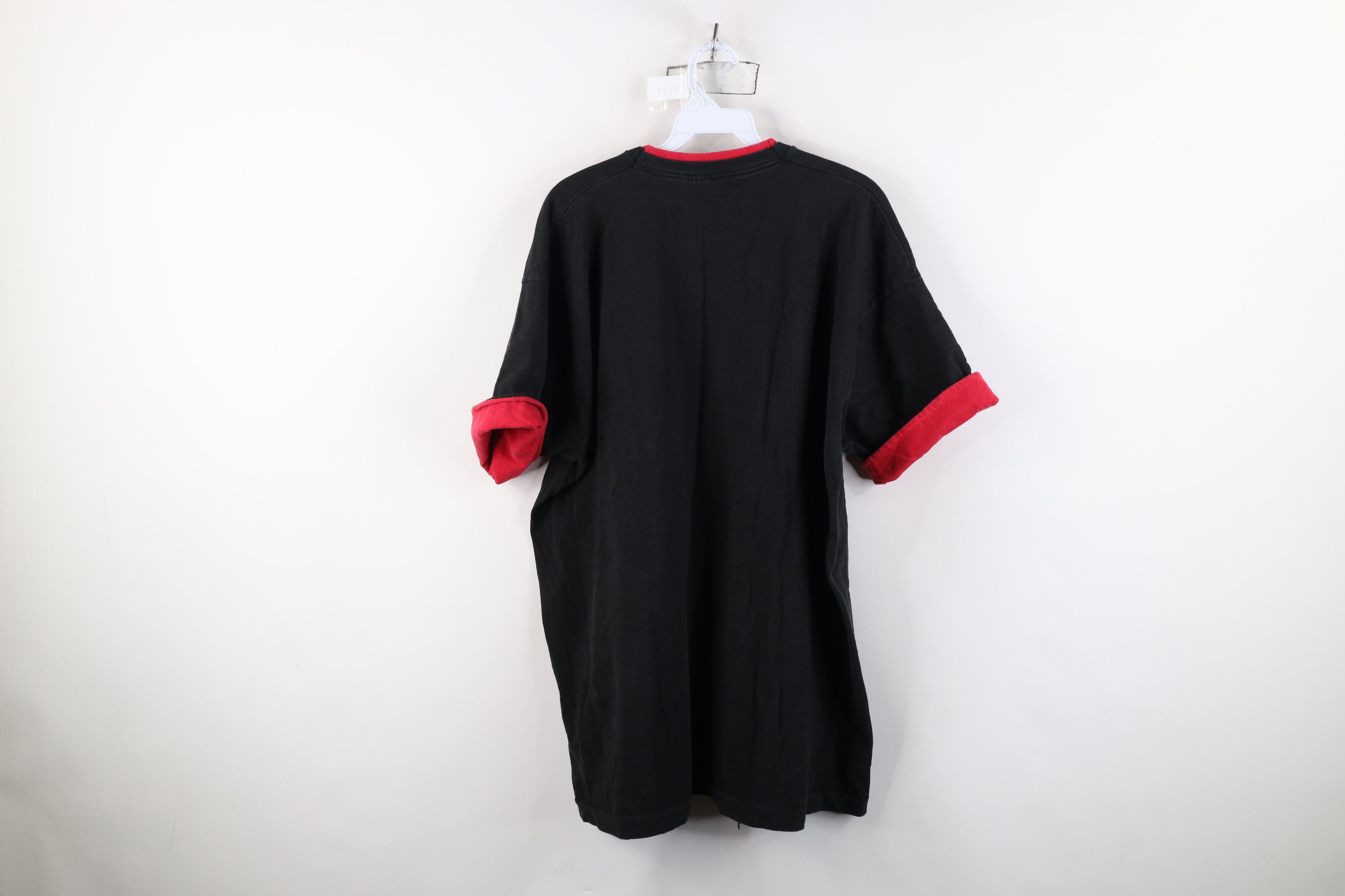 Vintage Vintage 90s Streetwear Cotton Layered T-Shirt Black USA Size US XXL / EU 58 / 5 - 13 Thumbnail