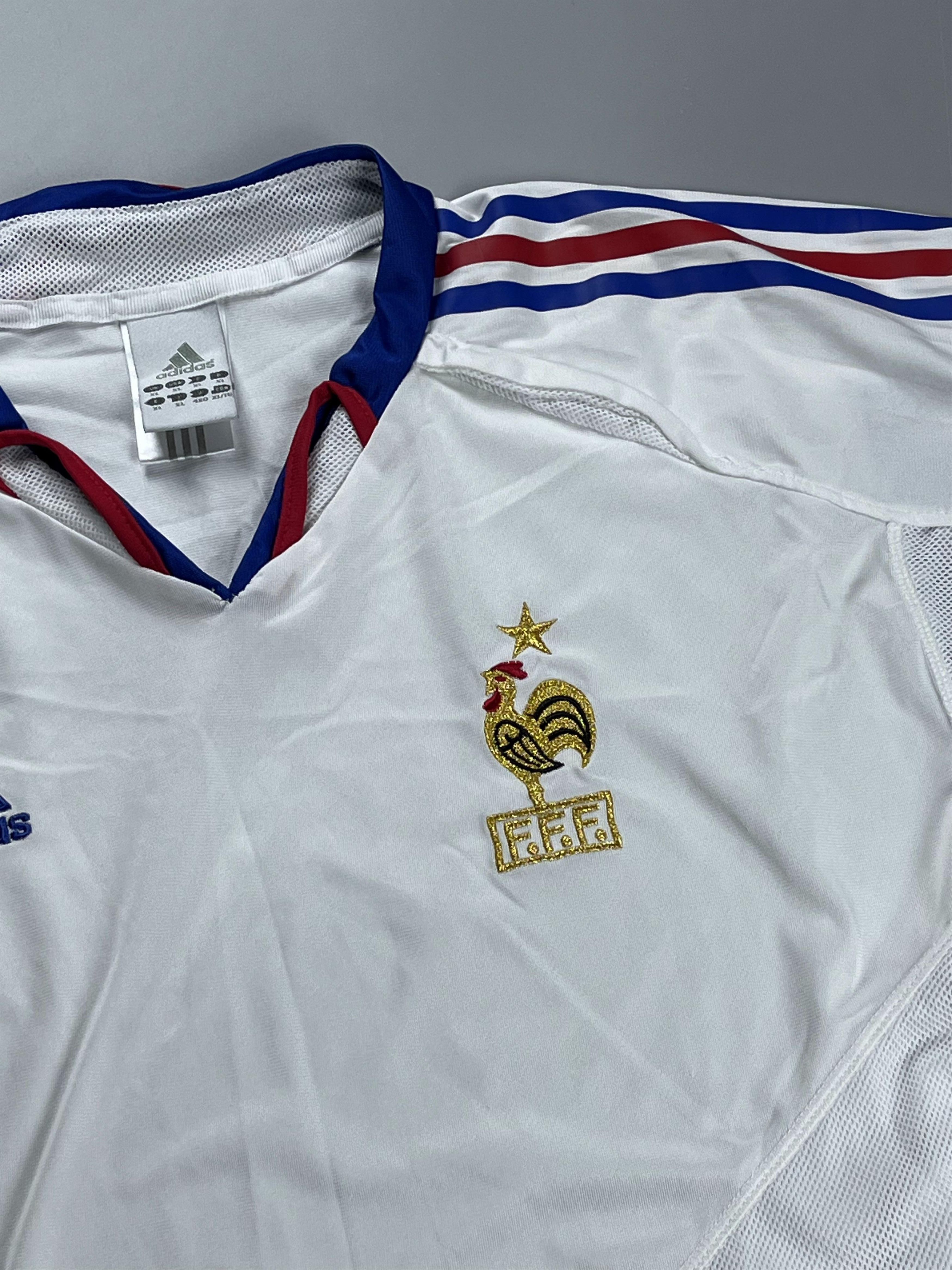 Adidas Bloke Core!Rare Adidas France 2003 Jersey Size US L / EU 52-54 / 3 - 3 Thumbnail