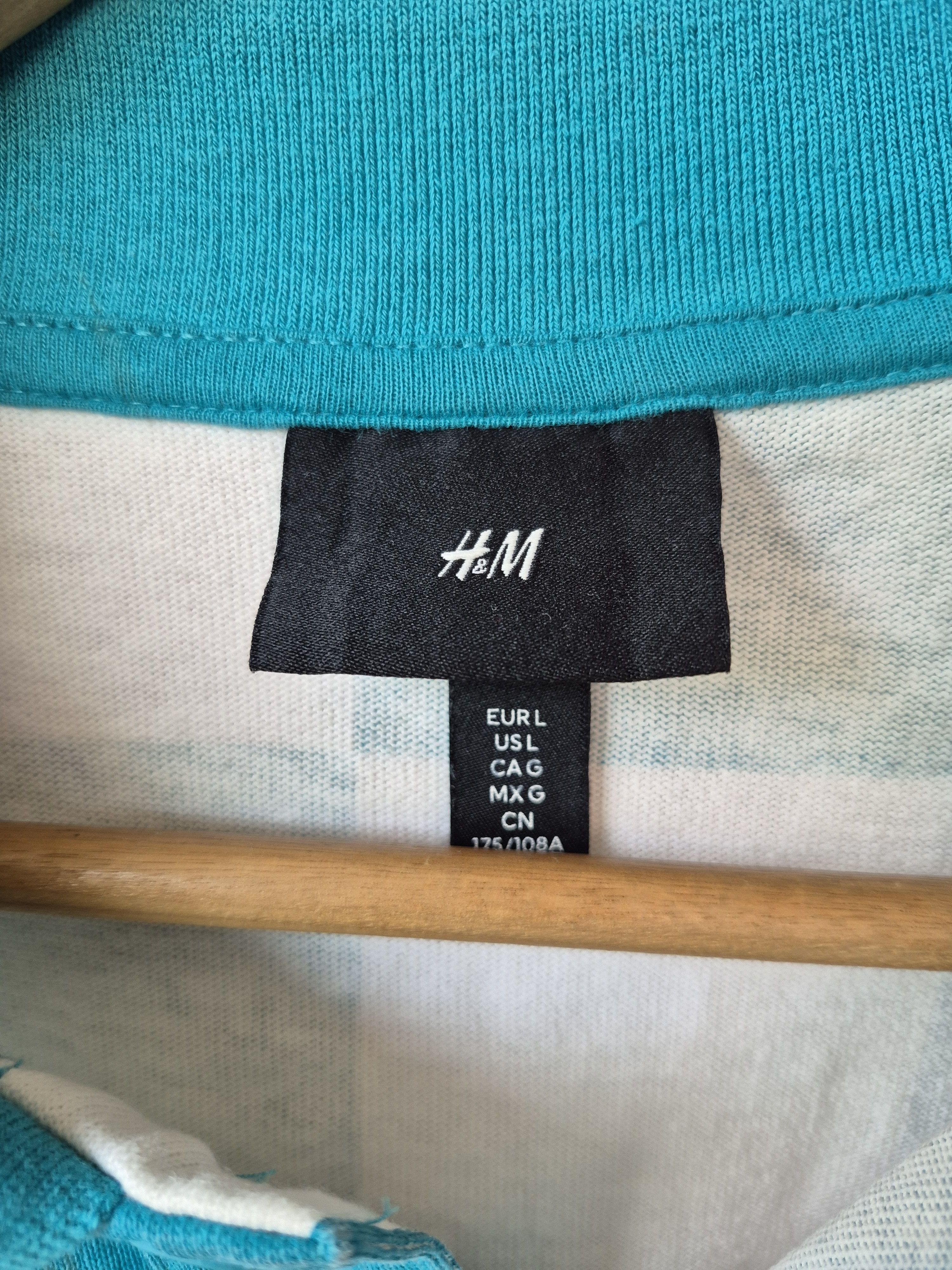 H&M 🔥 H&M Checkered Polo Longsleeves Tee Streetwear Skate Size US L / EU 52-54 / 3 - 6 Thumbnail