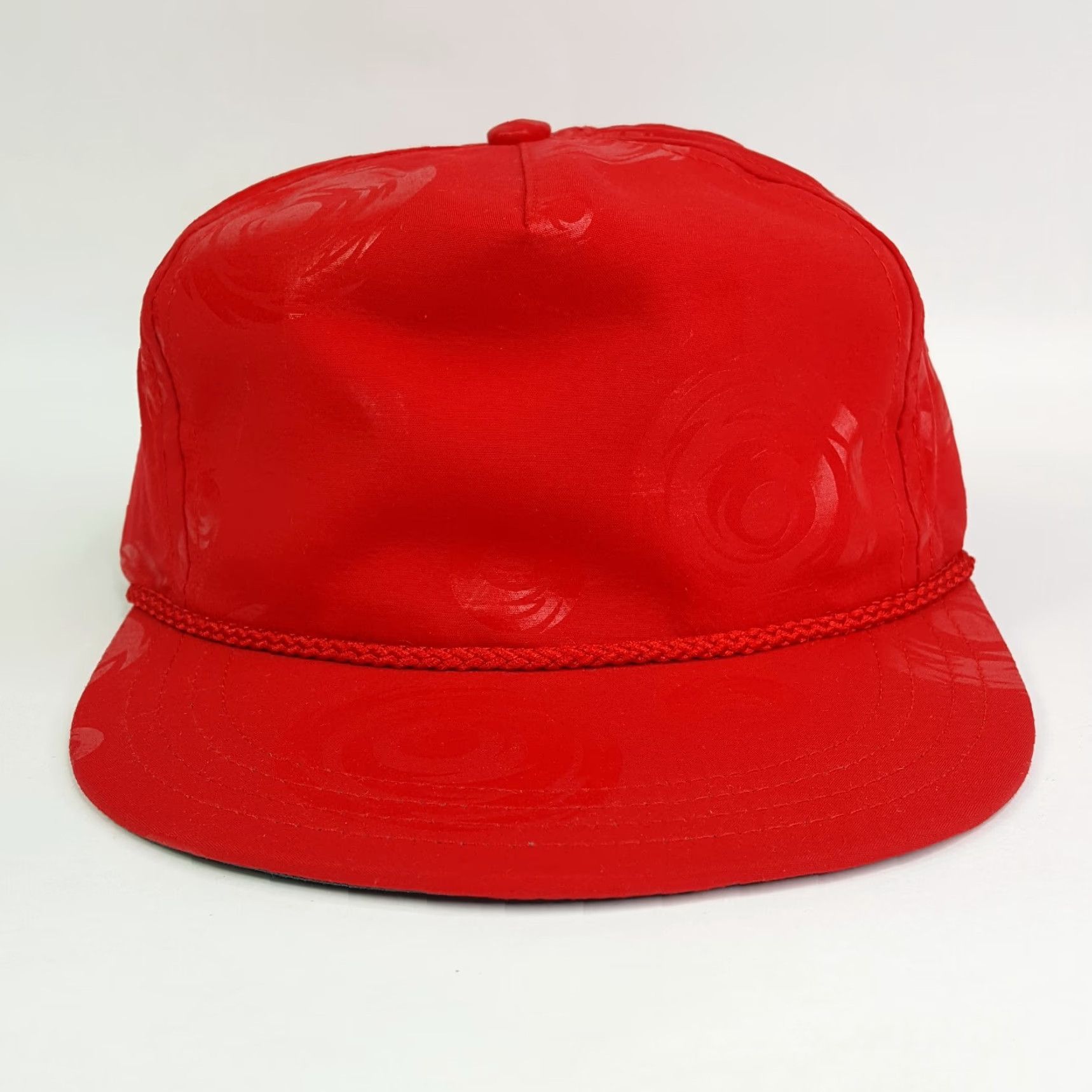 Vintage VINTAGE VTG Red Swirl Trucker Hat Blank USA Snapback Adjustable Retro Cap 80s Size ONE SIZE - 5 Thumbnail