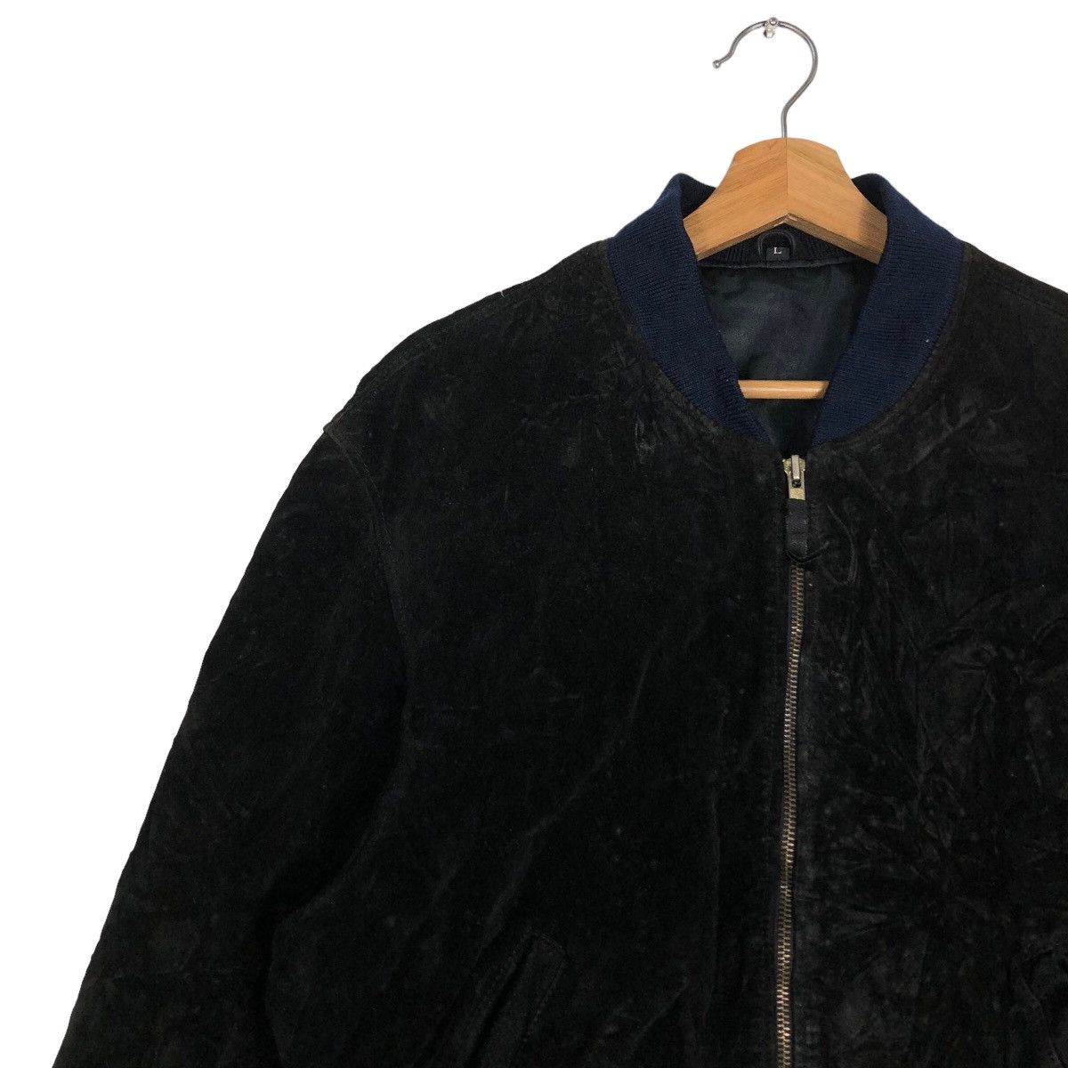 Japanese Brand 🔥90’s Vintage Biker Bomber Leather Jacket Suede Japan Size US L / EU 52-54 / 3 - 7 Thumbnail