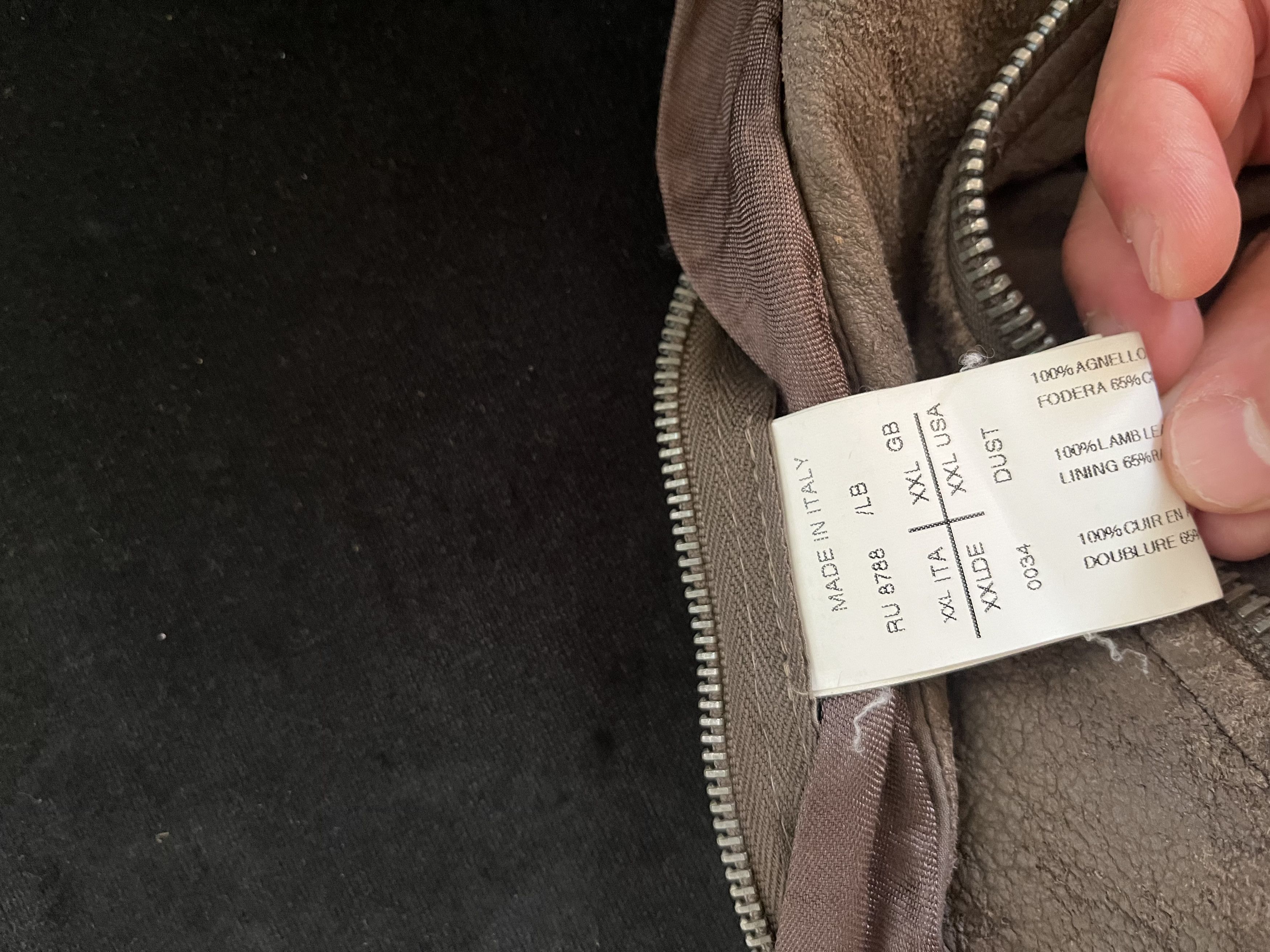 Rick Owens Rick Owens Blistered Cracked Lamb Leather Jacket Size US XXL / EU 58 / 5 - 16 Thumbnail