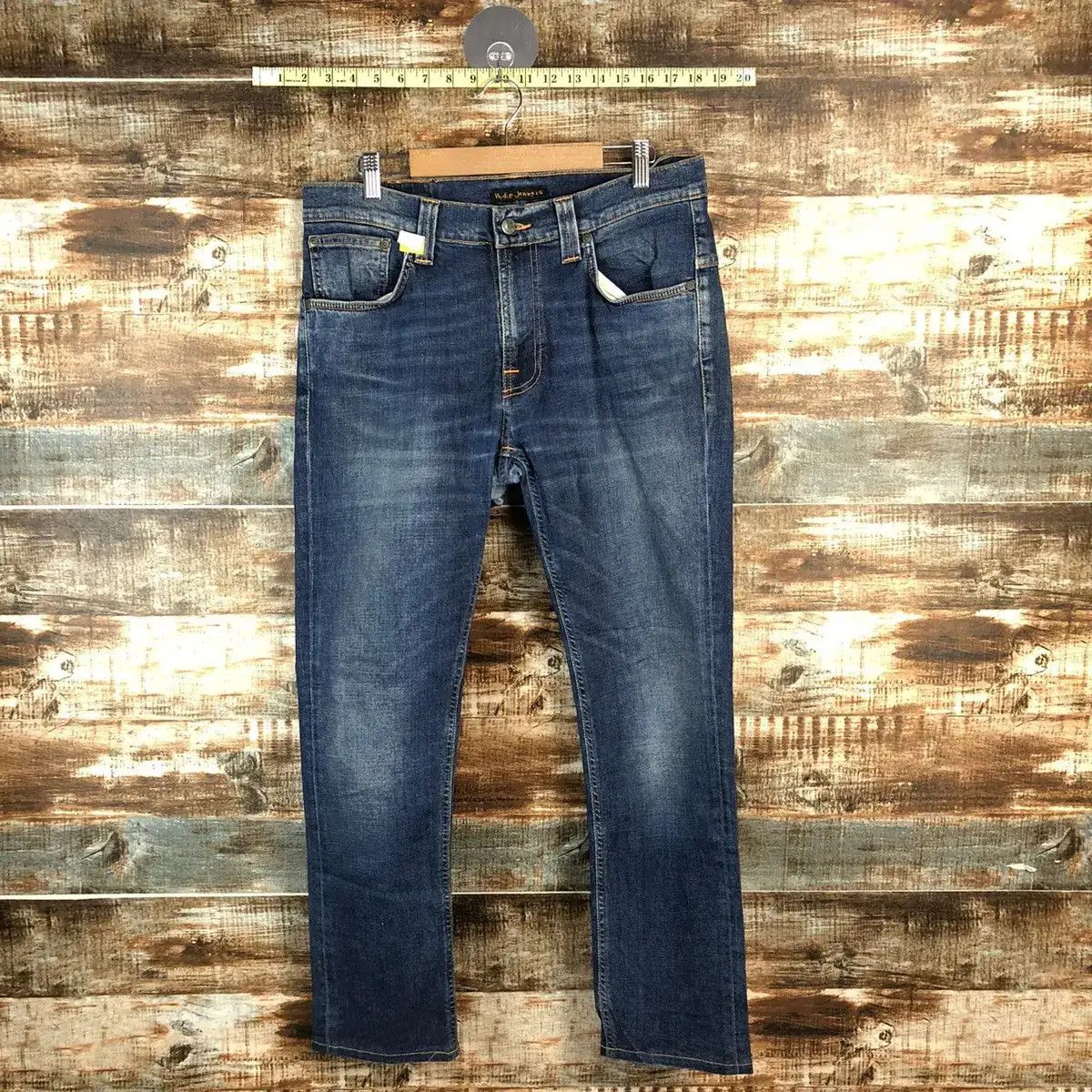 Nudie Jeans DLL Nudie vintage faded Jeans Blue Denim Pants #C138 Size US 32 / EU 48 - 18 Thumbnail