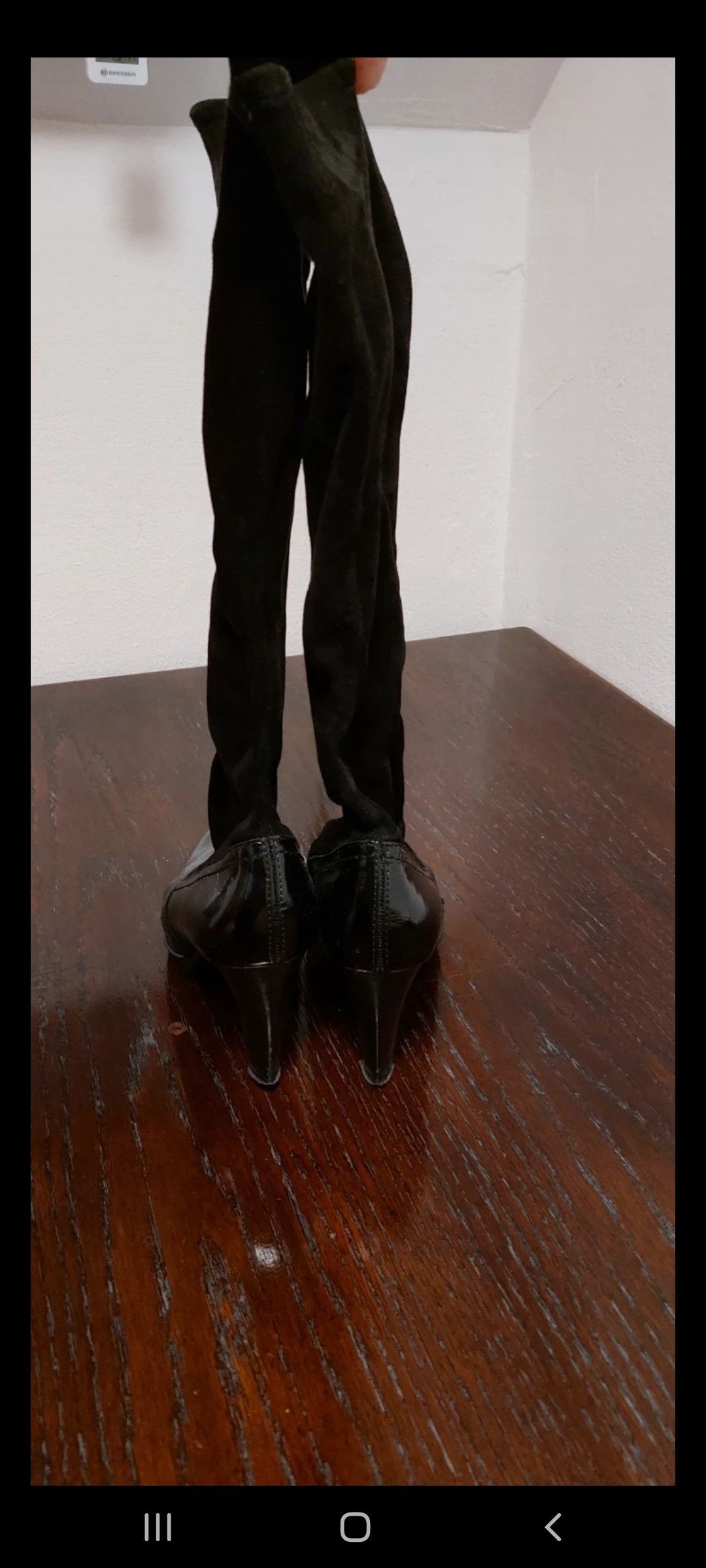 Vintage Y2K Peter Kaiser Patent Leather Suede Boots 38,55 Size US 8 / IT 38 - 6 Thumbnail