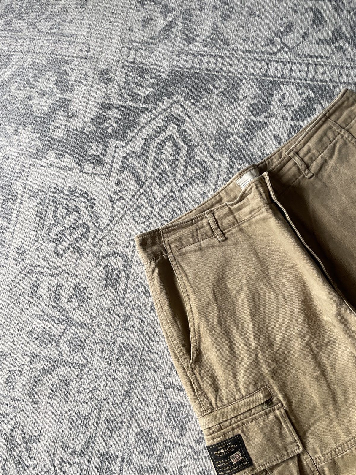 Polo Ralph Lauren Ralph Lauren Vintage Cargo Shorts Denim Supply Baggy Wide Size US 34 / EU 50 - 4 Thumbnail