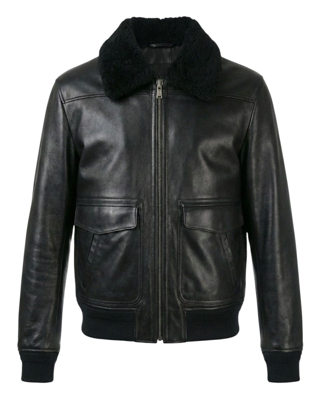 Yves Saint Laurent ARCHIVE LEATHER BOMBER JACKET BY TOM FORD Size US L / EU 52-54 / 3 - 1 Thumbnail