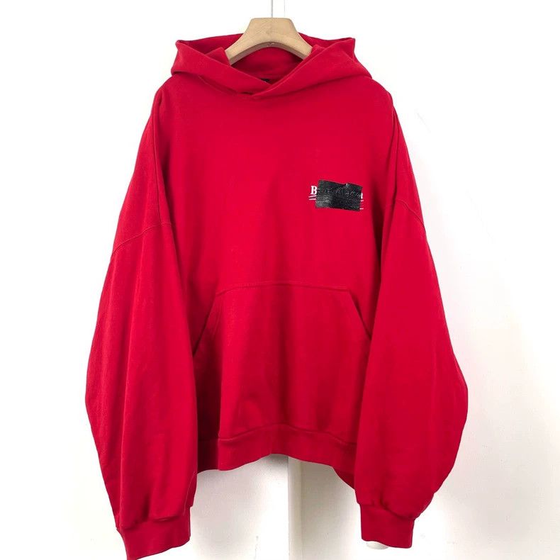 Balenciaga Balenciaga Coke Black Latex Red Sweatshirt Size US M / EU 48-50 / 2 - 1 Thumbnail
