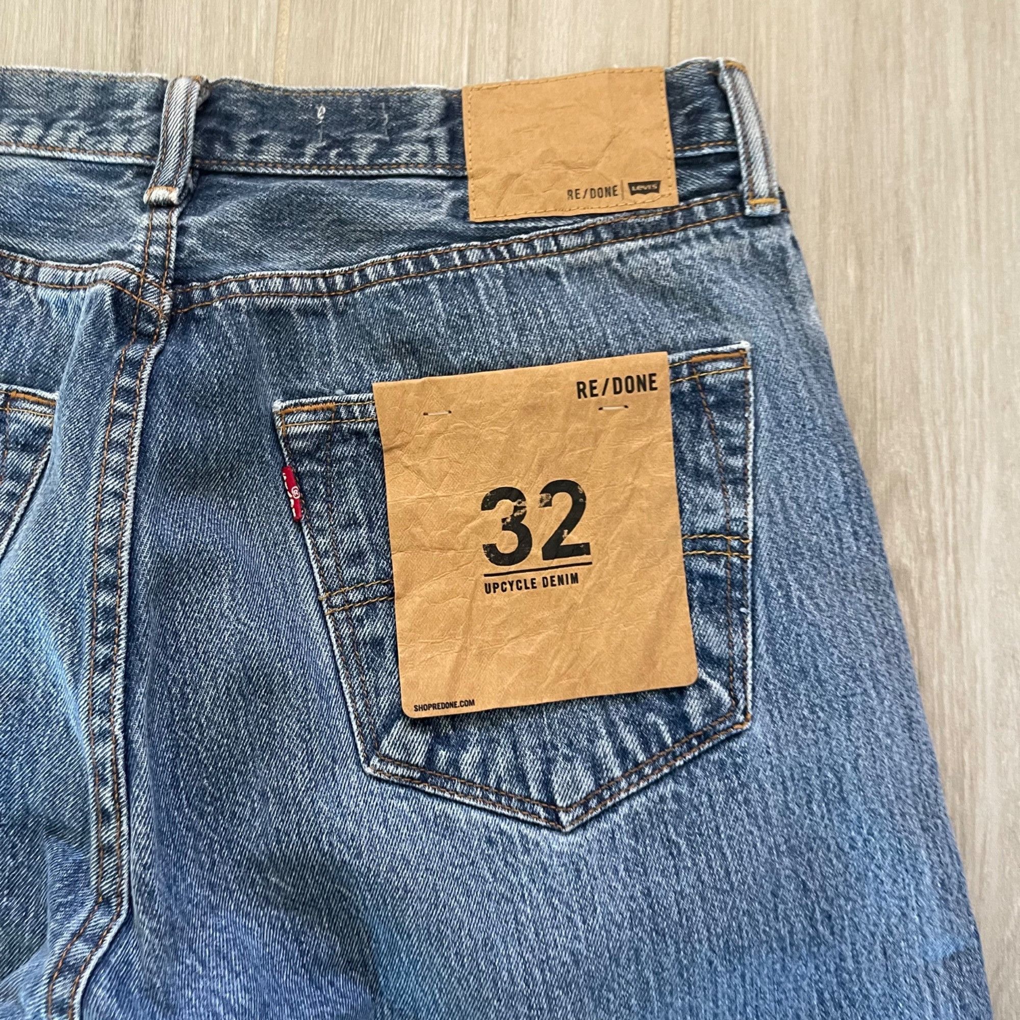 Levi's Vintage Clothing × RE/DONE $495 NWT RE/DONE x LEVI'S ASSORTED INDIGO BIG BOY 501 JEANS Size US 32 / EU 48 - 6 Thumbnail