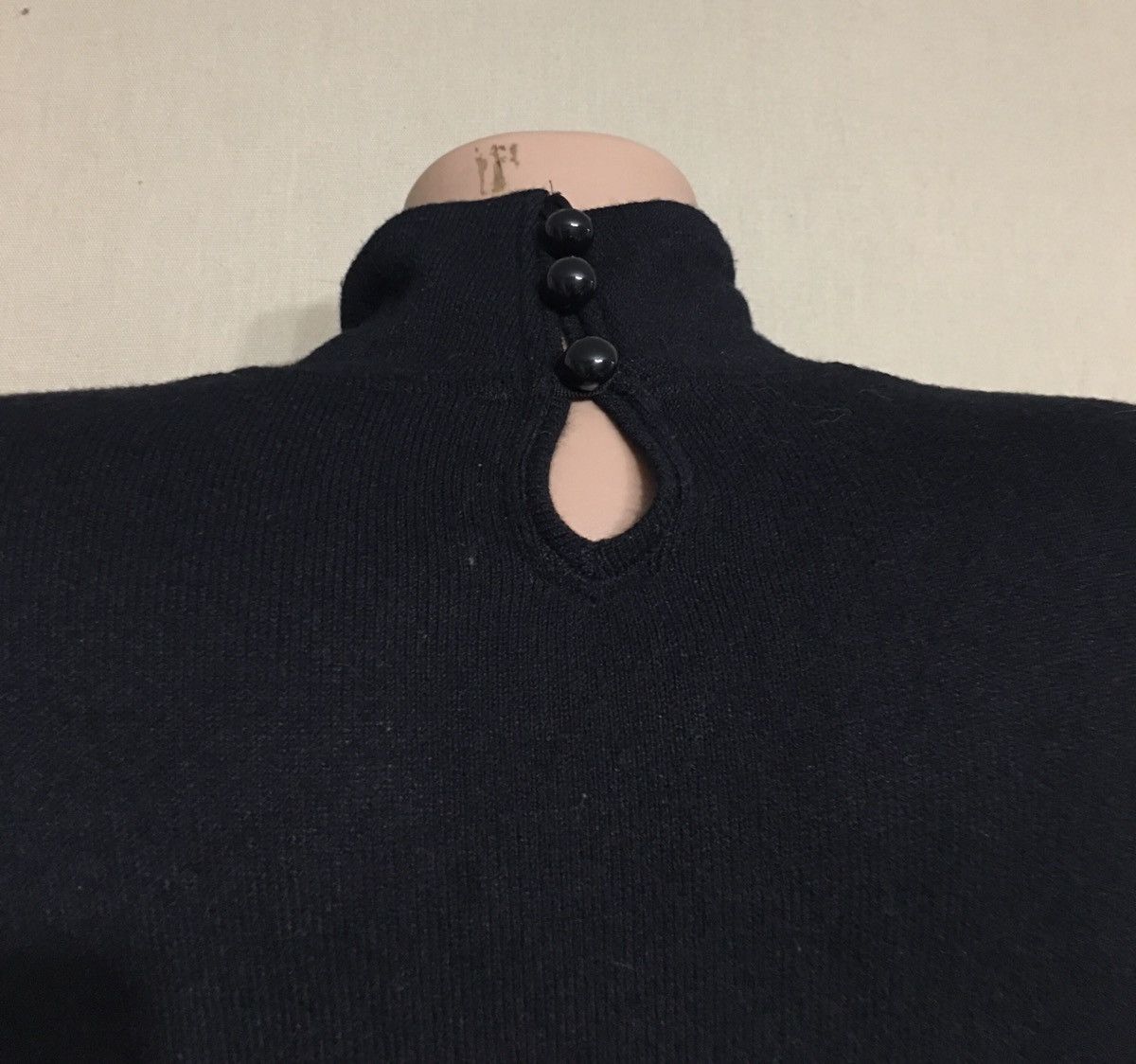 Designer ETINCELLE Couture Paris Black Designer Knit Top Size M / US 6-8 / IT 42-44 - 5 Thumbnail