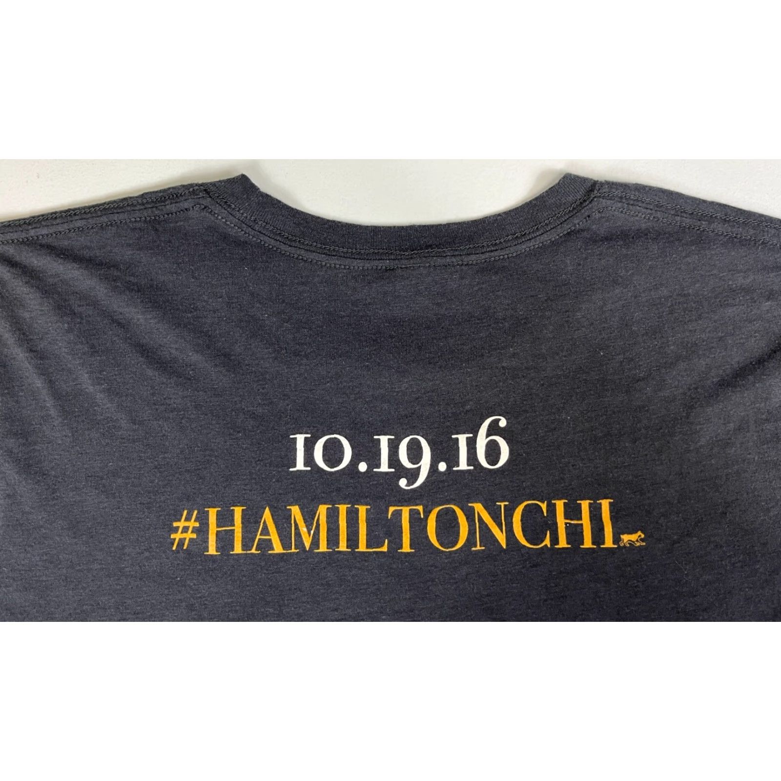 Vintage VINTAGE 2016 One More Time Hamilton Chicago Musical T-Shirt Double-Sided Sz L Unisex Adult T-Shirt Dark Gray Canvas Size US L / EU 52-54 / 3 - 3 Thumbnail