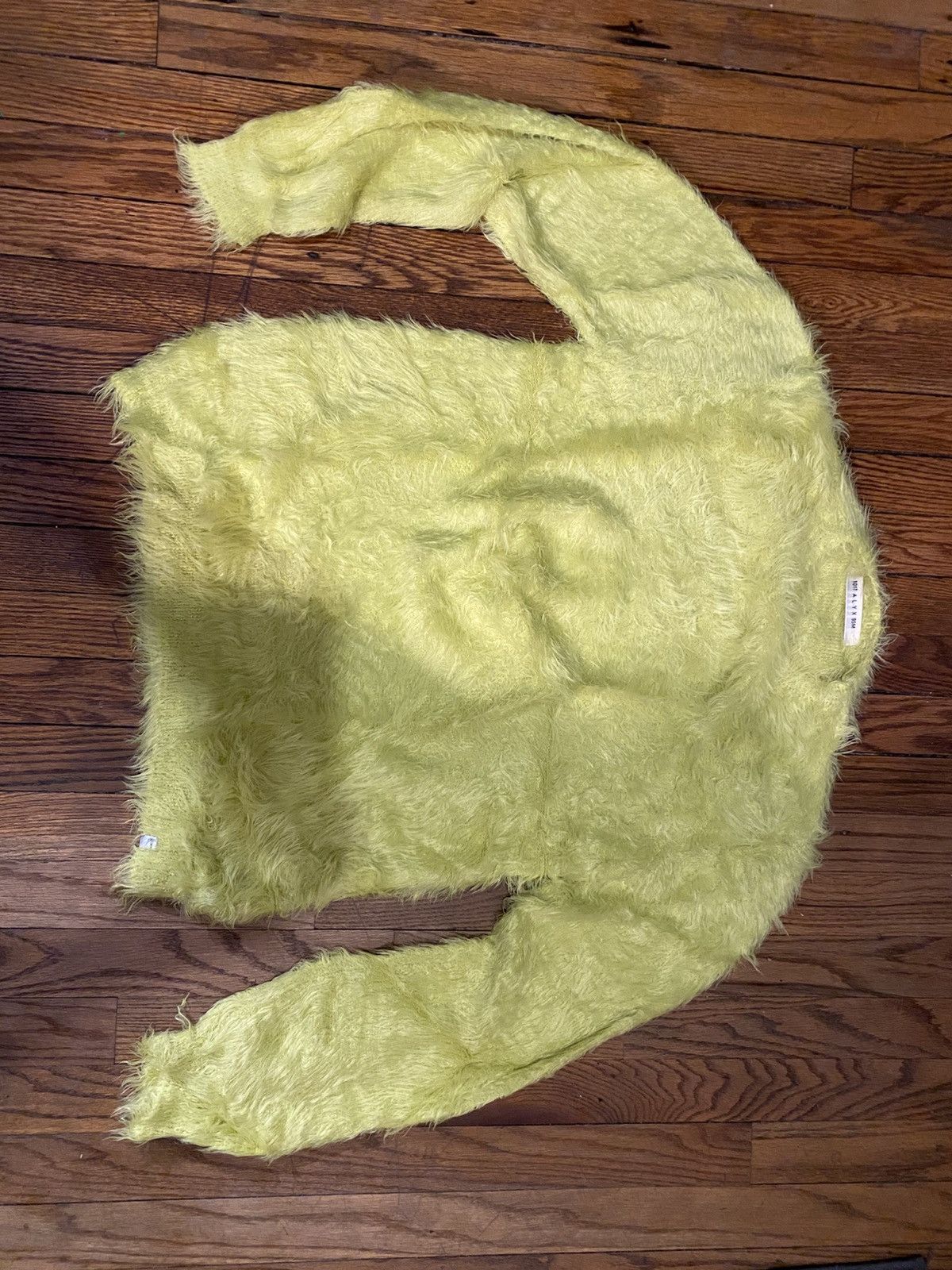 Alyx 1017 Alyx 9SM Feather Sweater (Mohair like) Yellow/lime Size US M / EU 48-50 / 2 - 2 Thumbnail