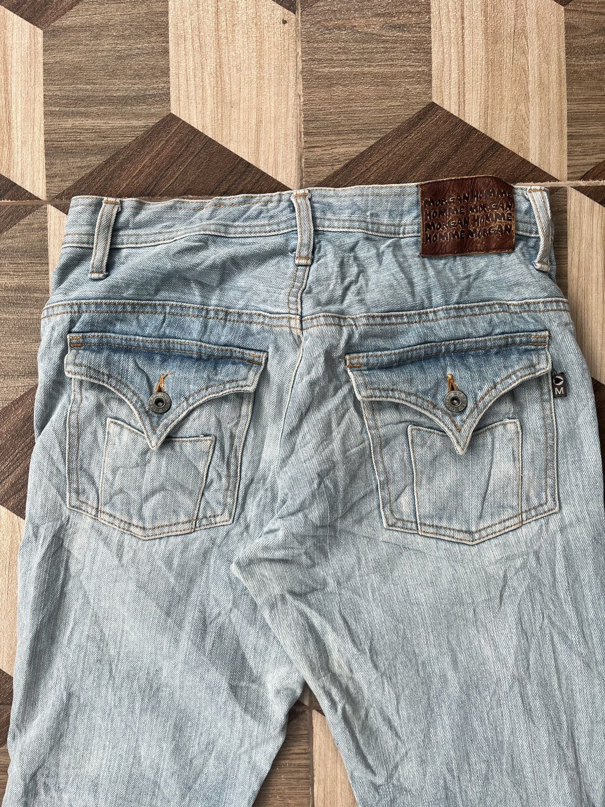 If Six Was Nine × Le Grande Bleu (L.G.B.) × Morgan Homme Morgan Homme Flared Bondage Pants Size US 31 - 8 Thumbnail