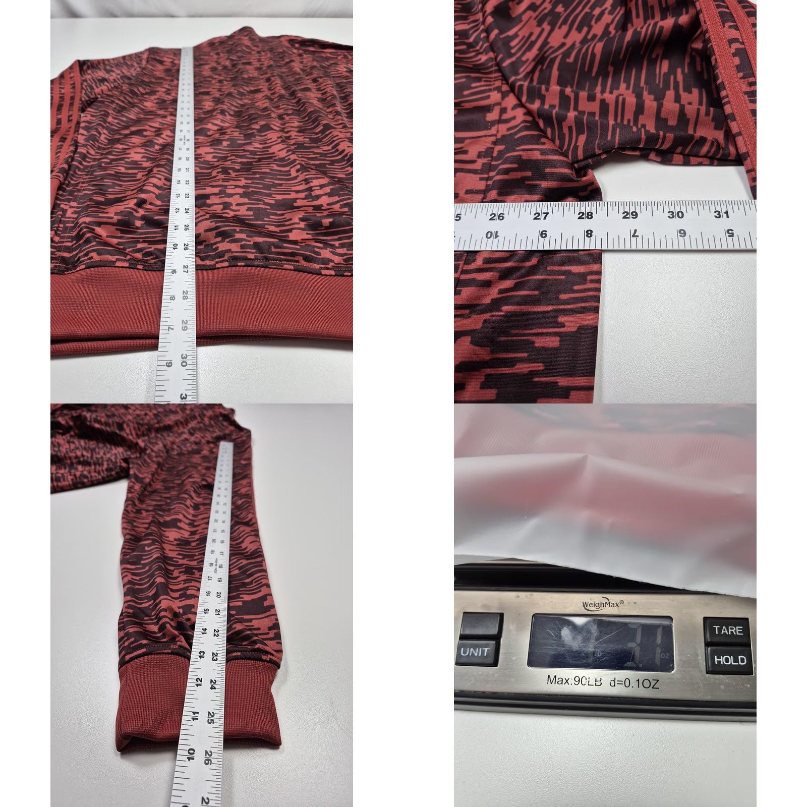 Adidas Adidas Essentials Track Jacket Mens 2XL Red Camouflage Full Zip Training BQ1572 Size US XXL / EU 58 / 5 - 8 Thumbnail