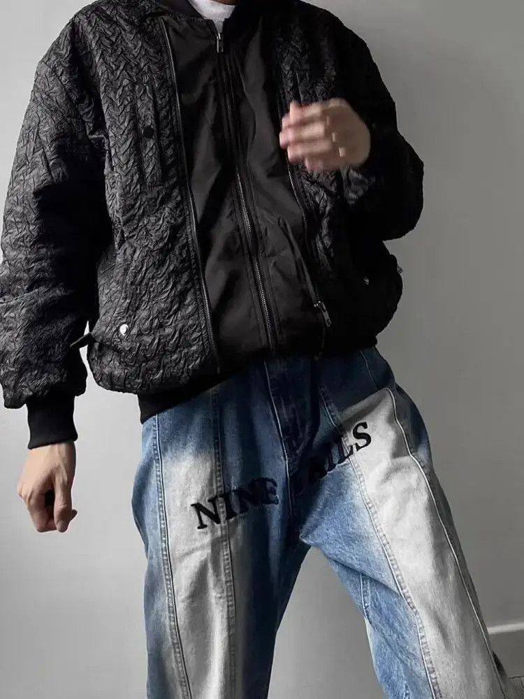 Japanese Brand Retro gradient straight leg micro flared jeans Size US 30 / EU 46 - 2 Thumbnail