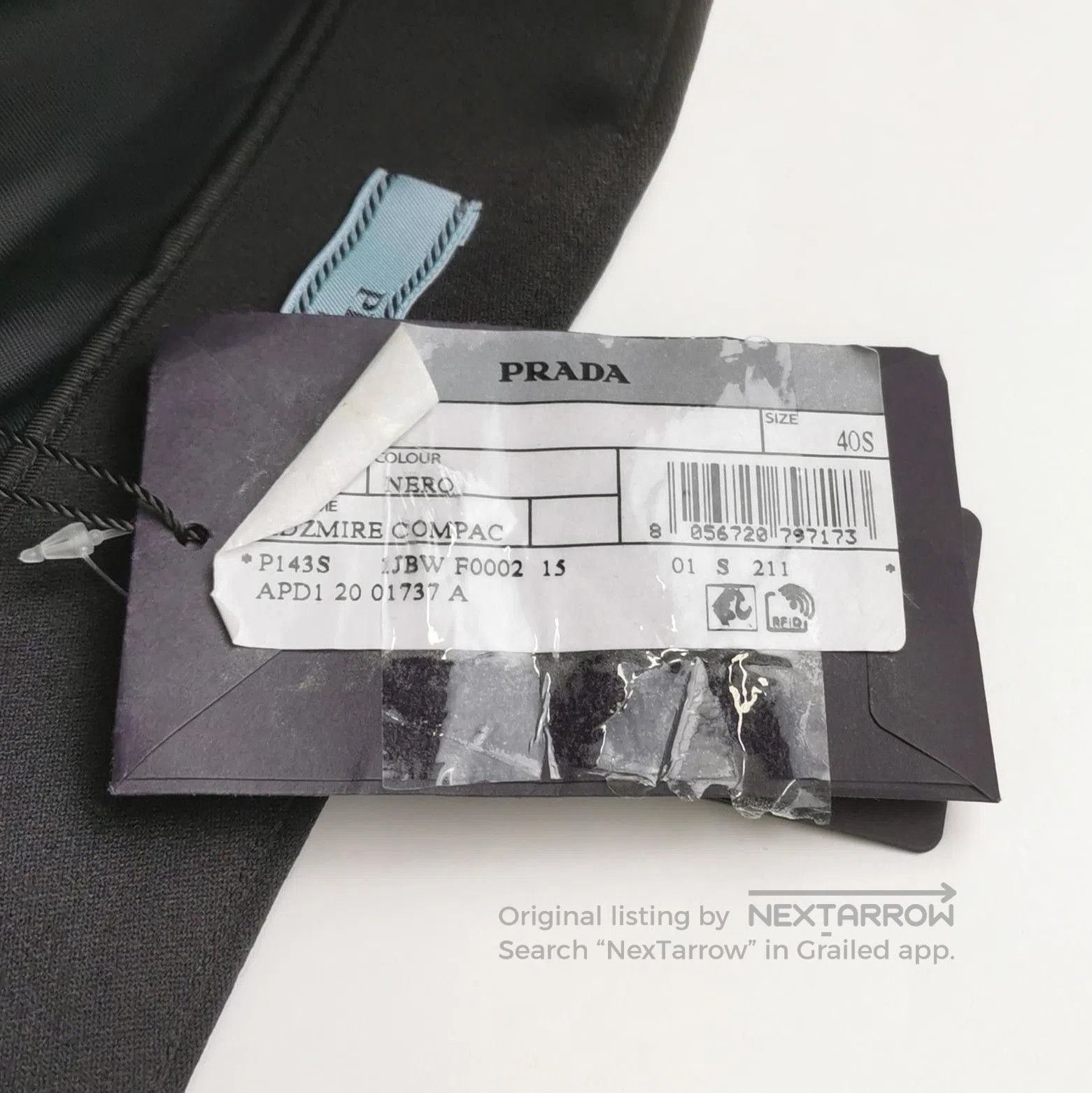 Prada Prada Black Wool Blend Midi Skirt Size 4. Size 39" - 3 Thumbnail