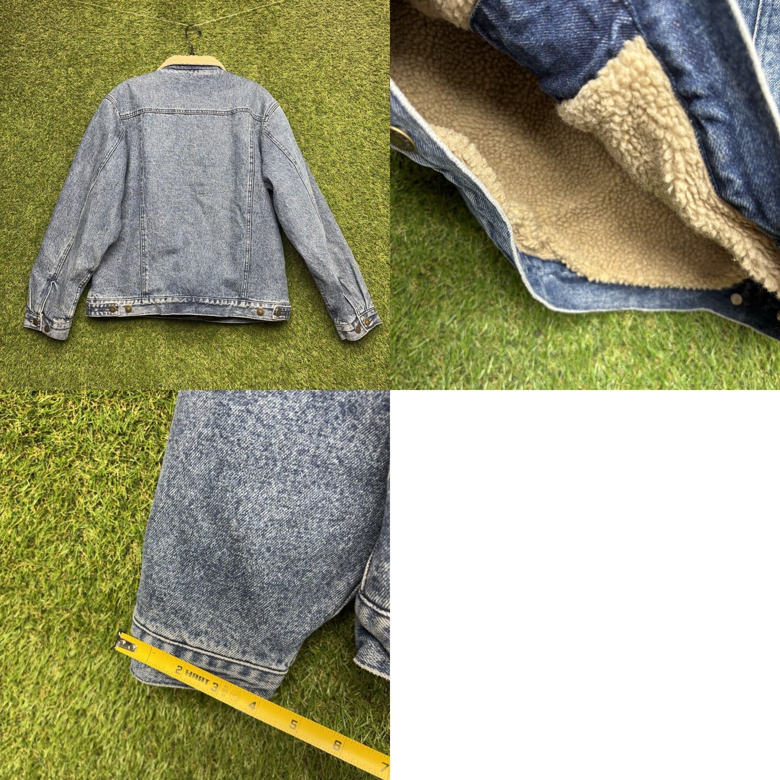 Vintage Cabela's Jacket Denim Sherpa Lined Outdoor Womens Medium Blue Denim Trucker Jacket Size 32" / US 10 / IT 46 - 8 Thumbnail