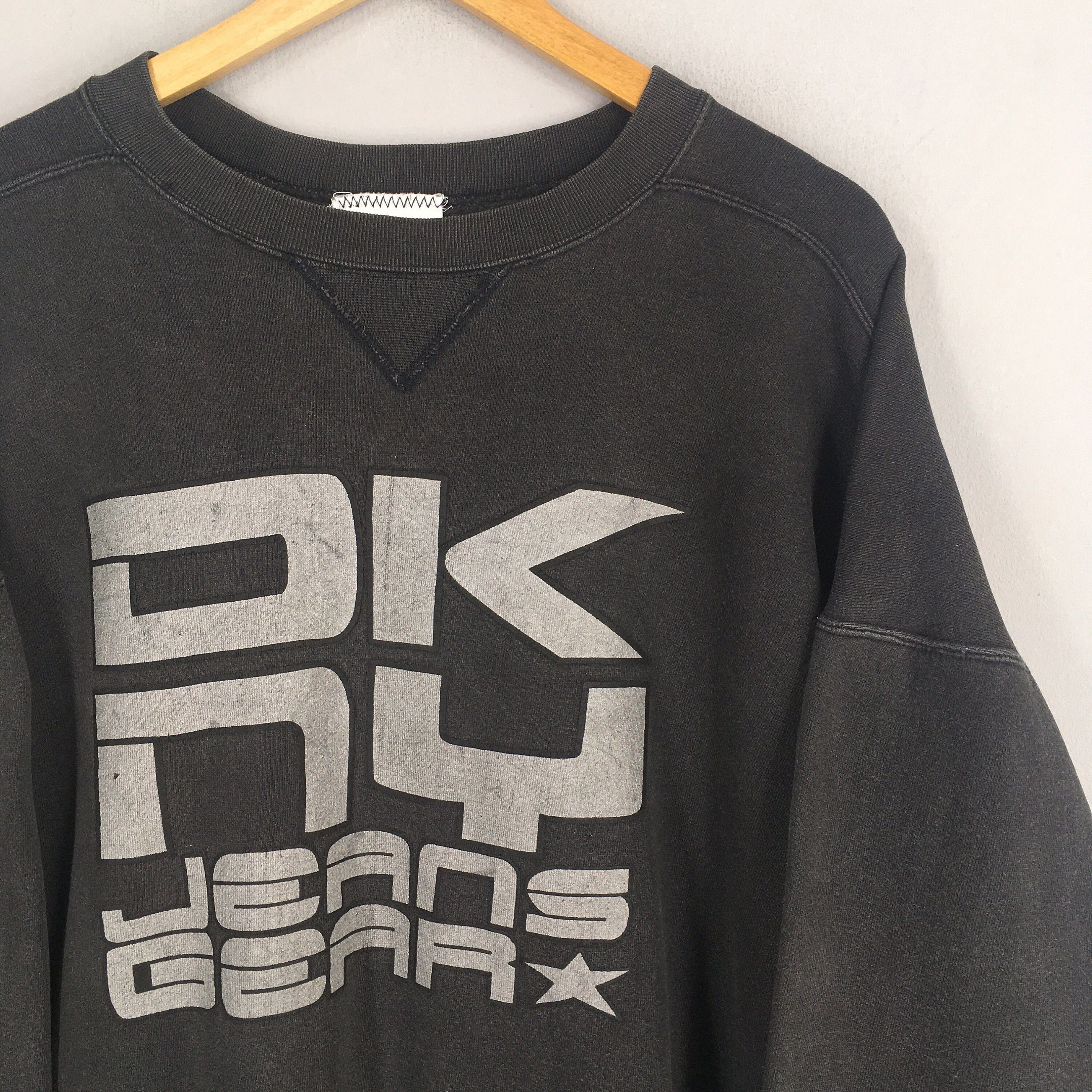 Vintage Dkny Jeans Black Sweatshirt XLarge